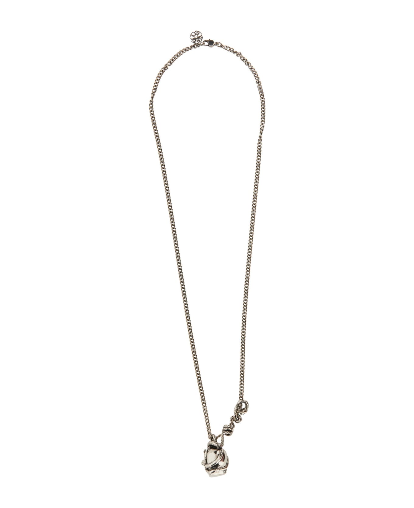 Alexander McQueen Skull And Snake Necklace - Silver ネックレス