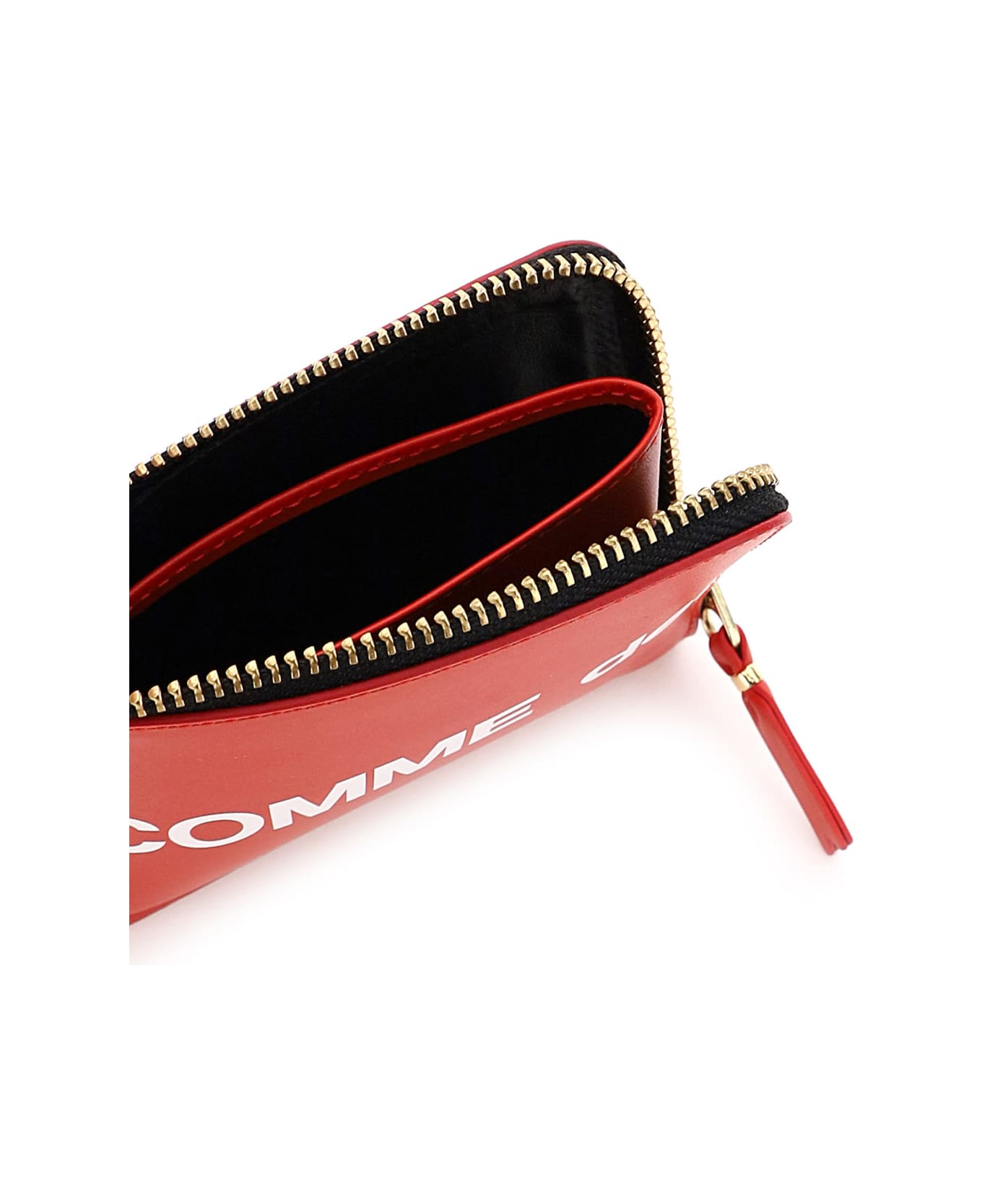 Comme des Garçons Wallet Huge Logo Wallet - RED (Red)