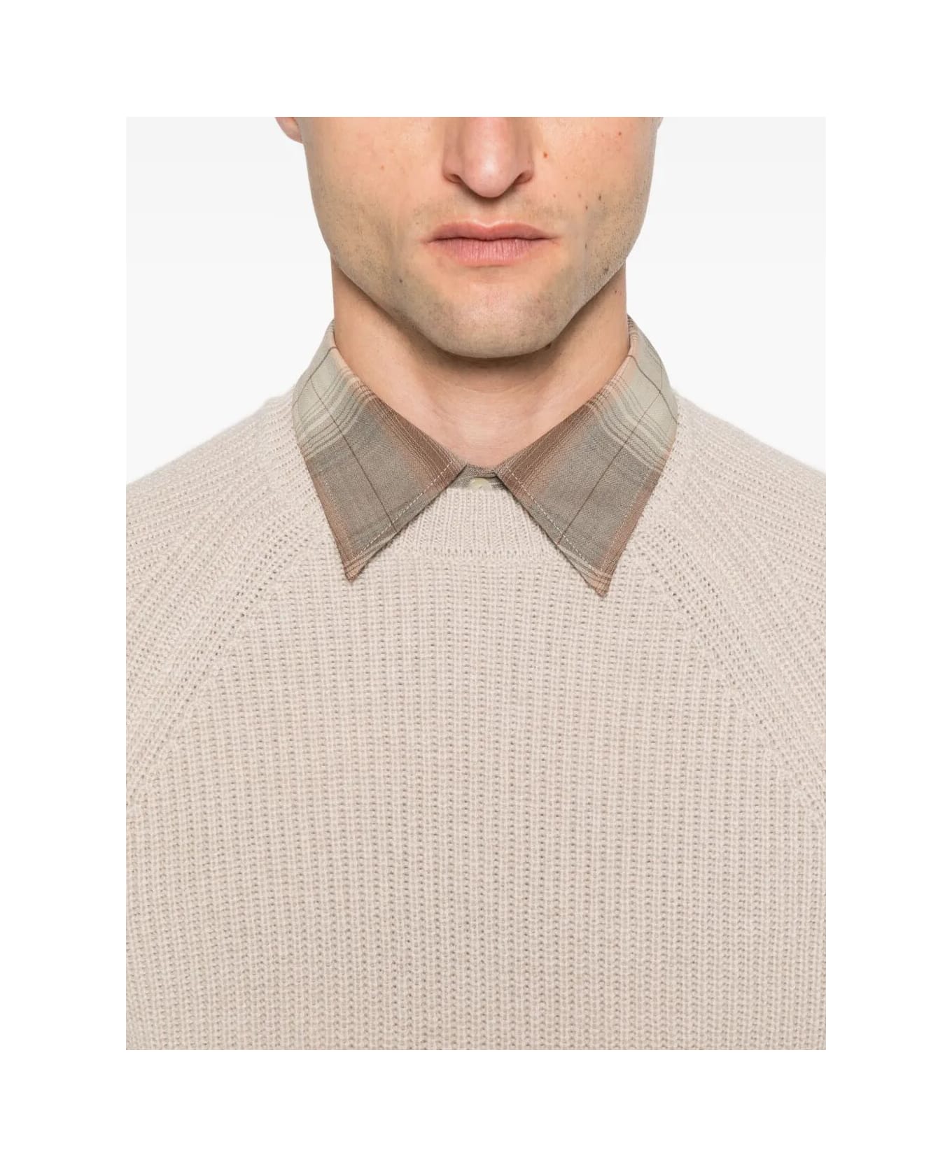 Zanone Roundneck Cashmere - Seashell