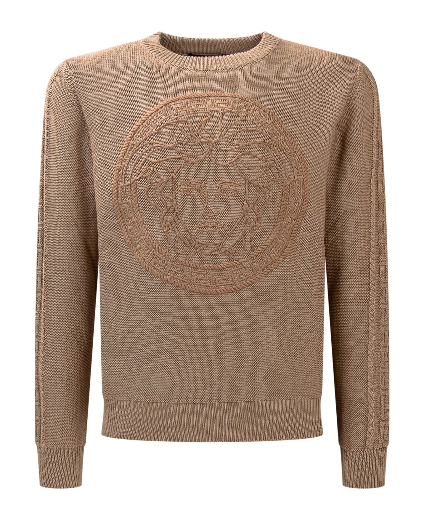 Young Versace Medusa Pullover - SAND