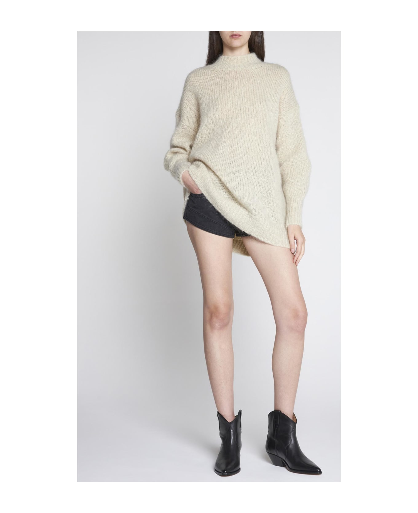 Isabel Marant Idol Mohair-blend Sweater - Beige ニットウェア