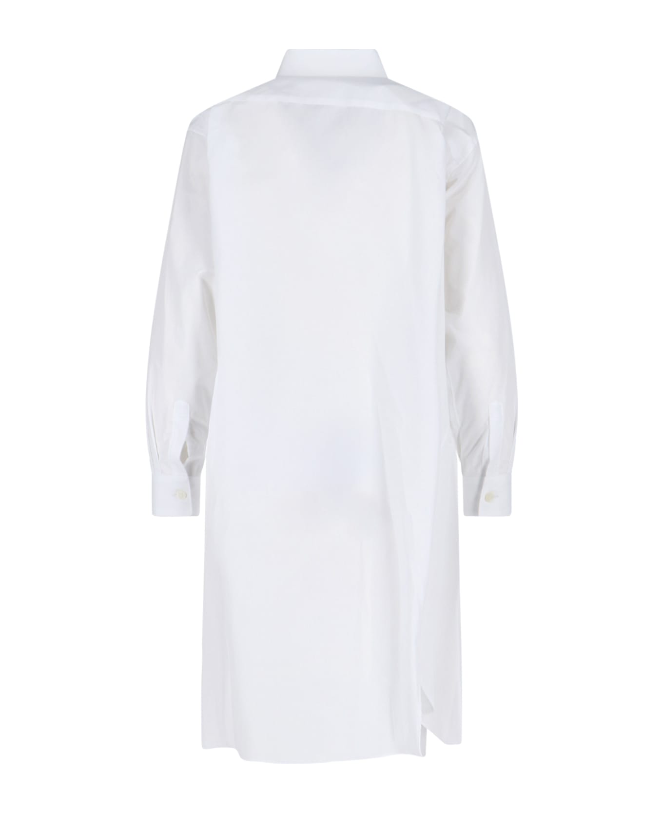 Comme des Garçons Asymmetric Long Shirt - White