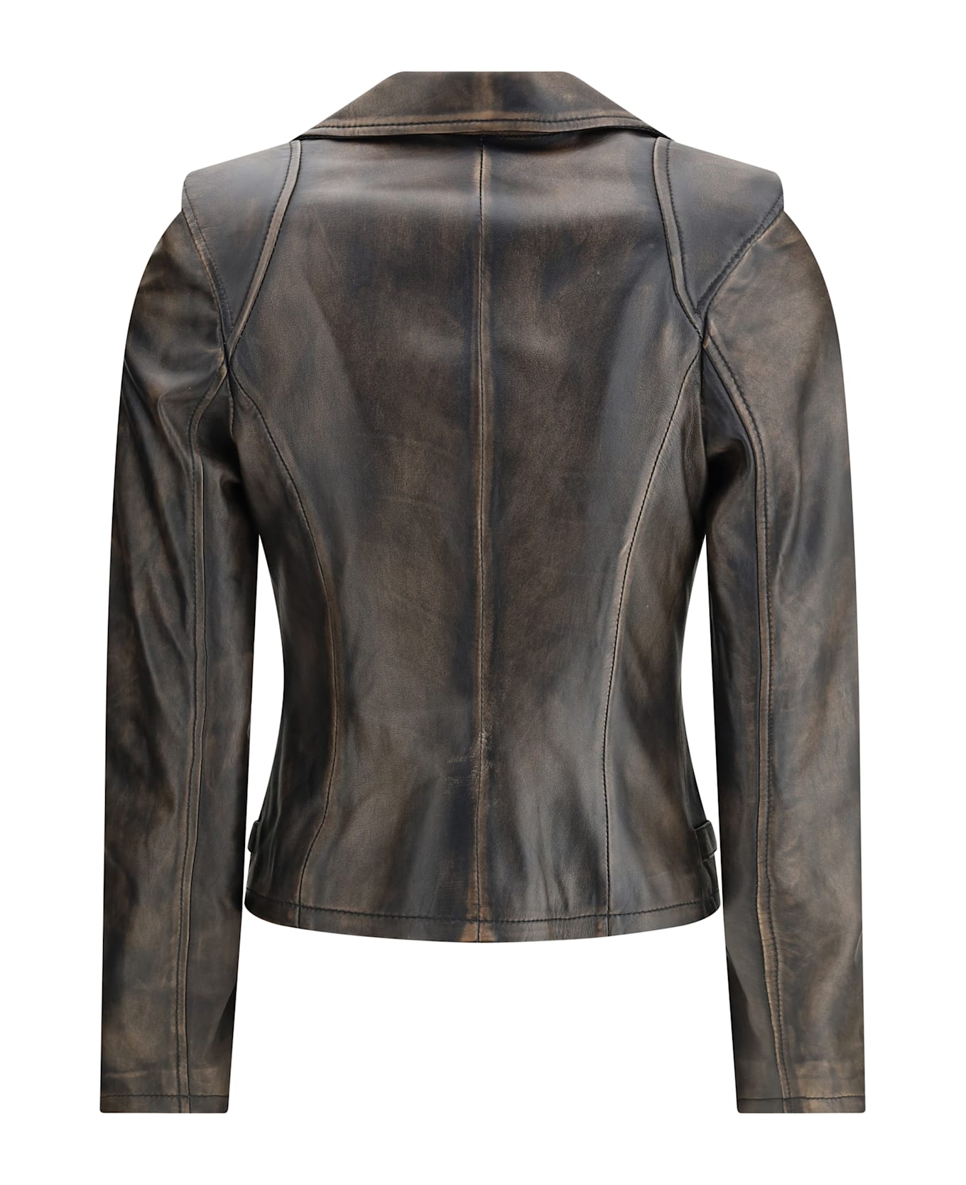 S.W.O.R.D 6.6.44 Cropped Leather Biker Jacket