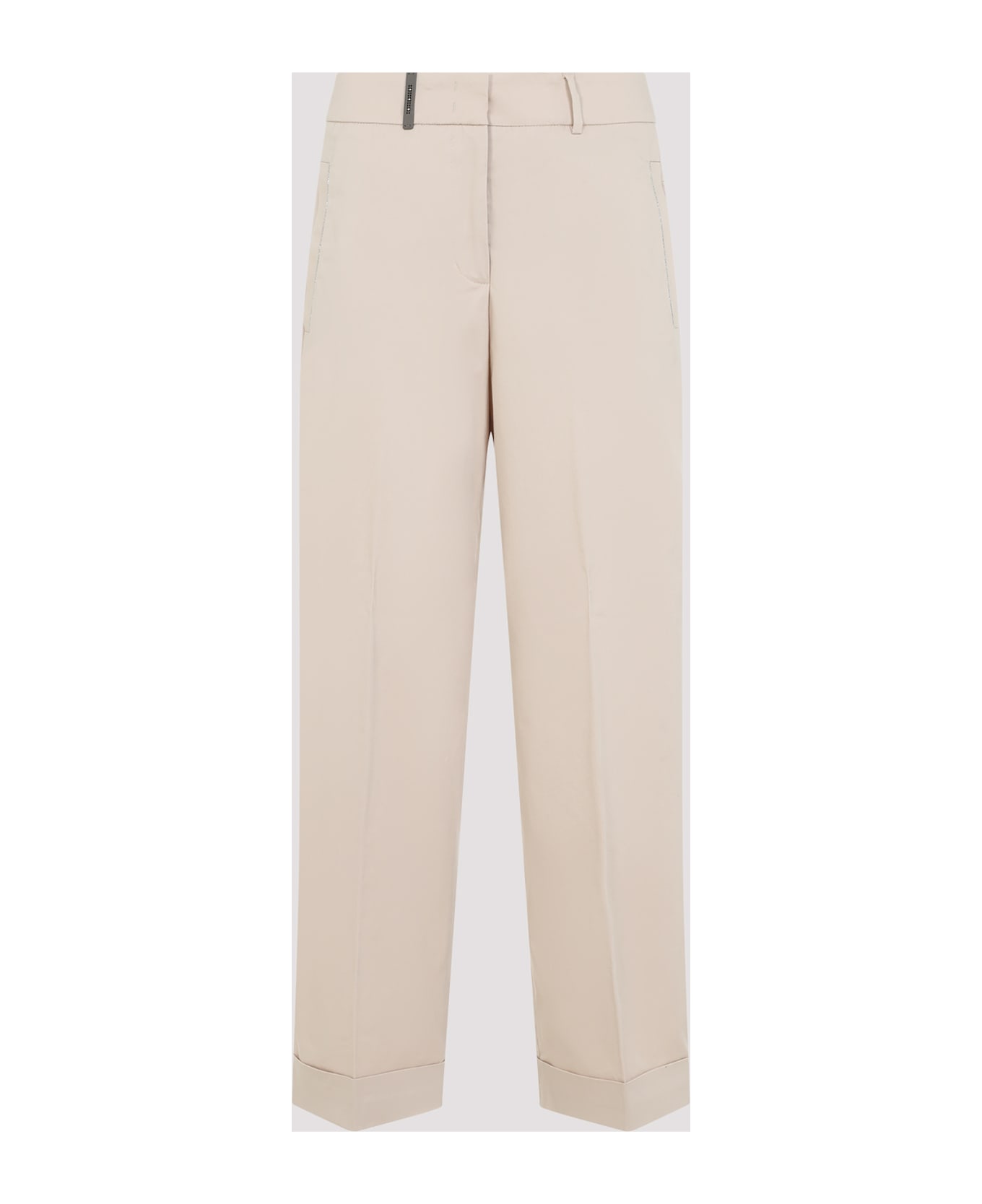 Peserico Cotton Pants - Beige Ambrato