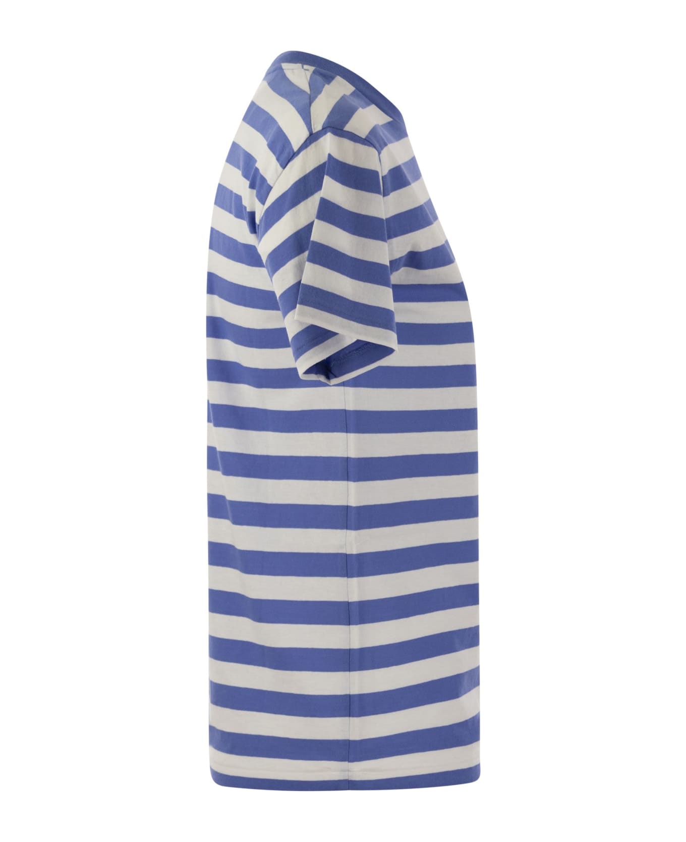Ralph Lauren Polo Bear Striped Cotton T-shirt - Blue