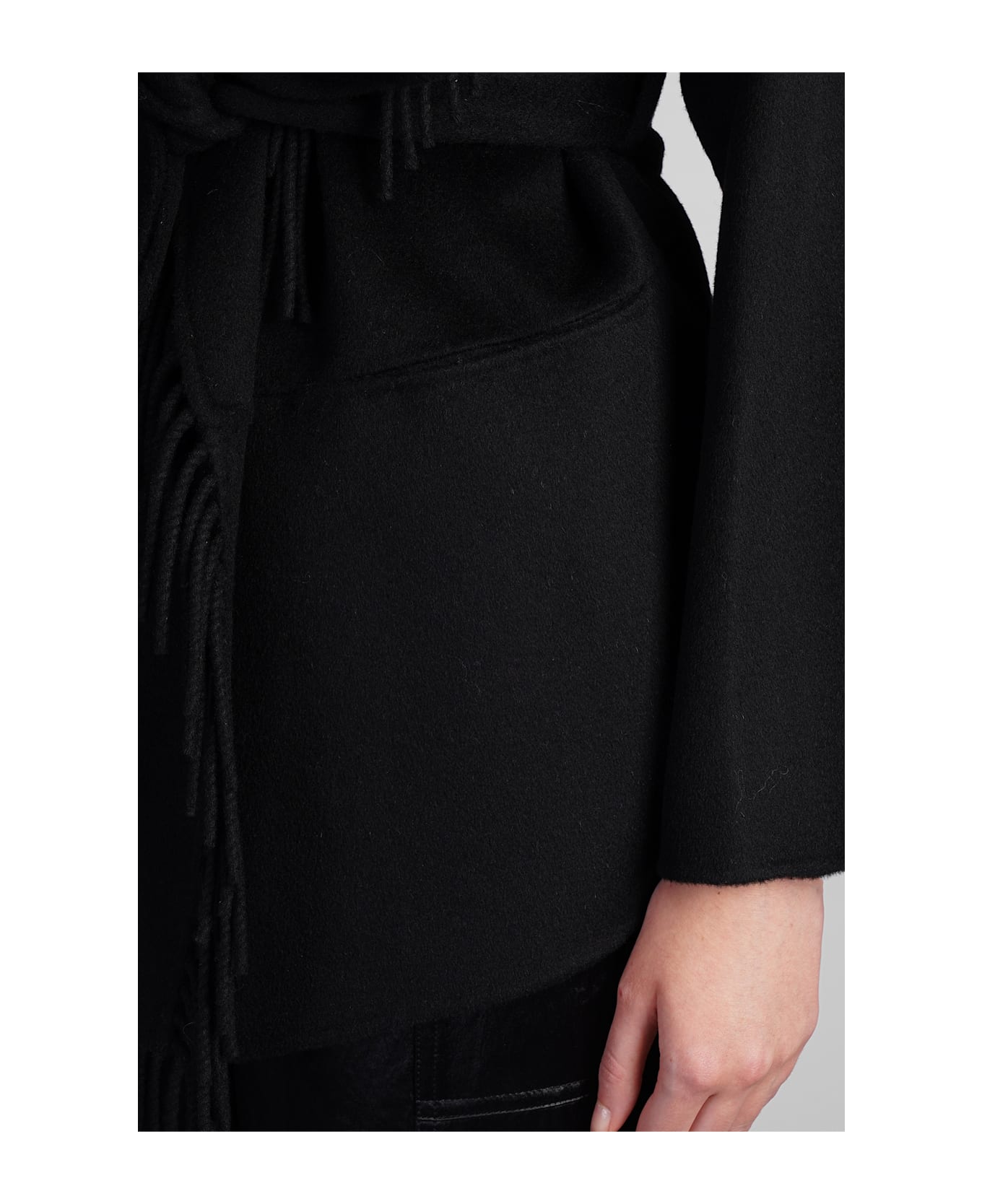 Simkhai Rowen Casual Jacket In Black Wool - Black