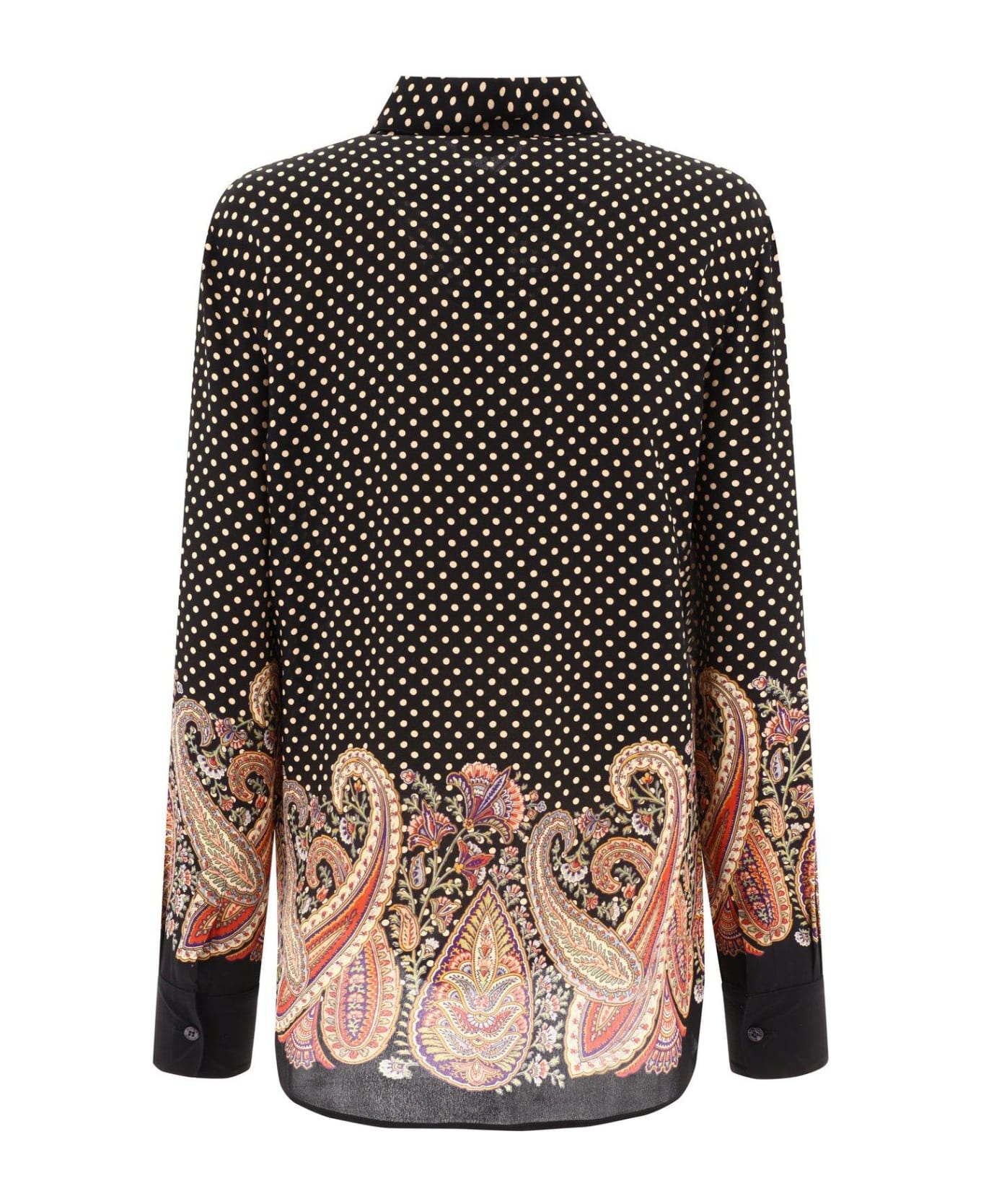 Etro All-over Paisley Printed Long-sleeved Blouse - Black シャツ