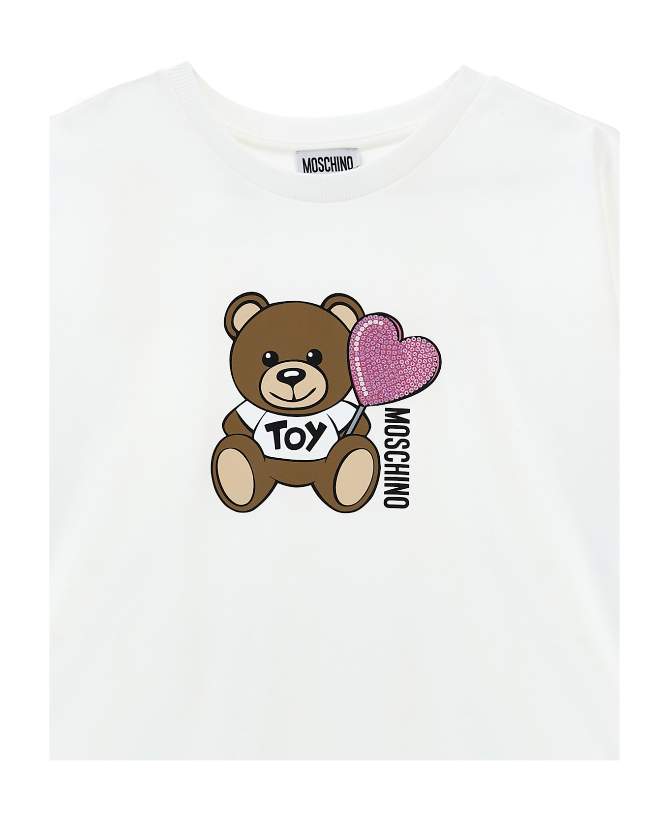 Moschino Sequin 
teddy
 Dress - White