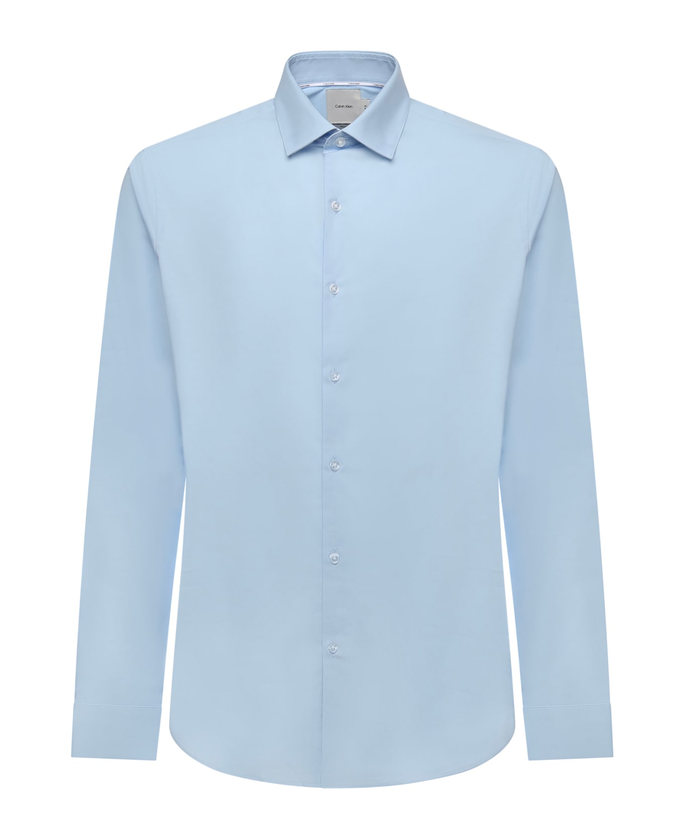 Calvin Klein Stretch Poplin Shirt - Calm Blue