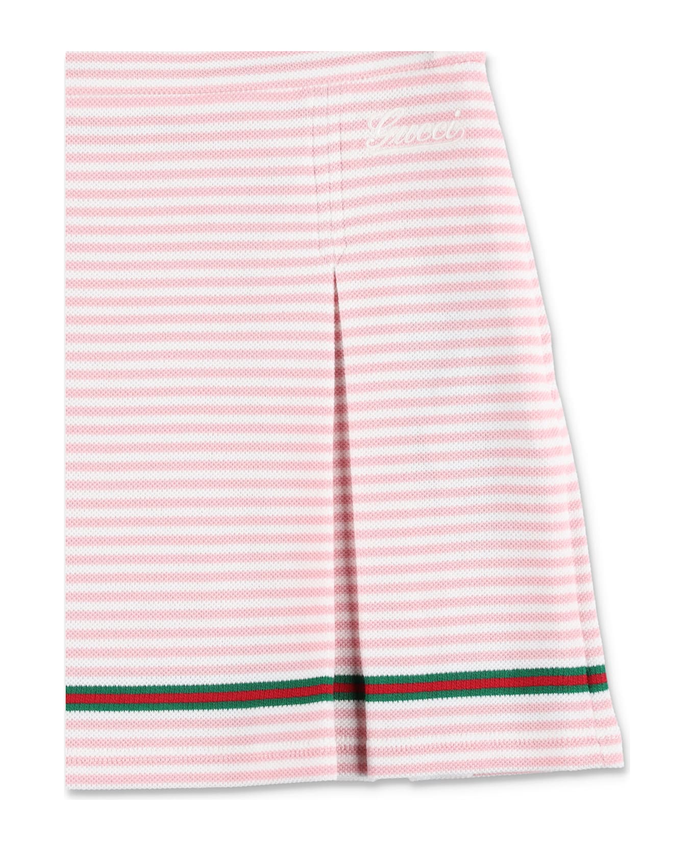 Gucci Kid - Embroidered Skirt - WHITE PINK