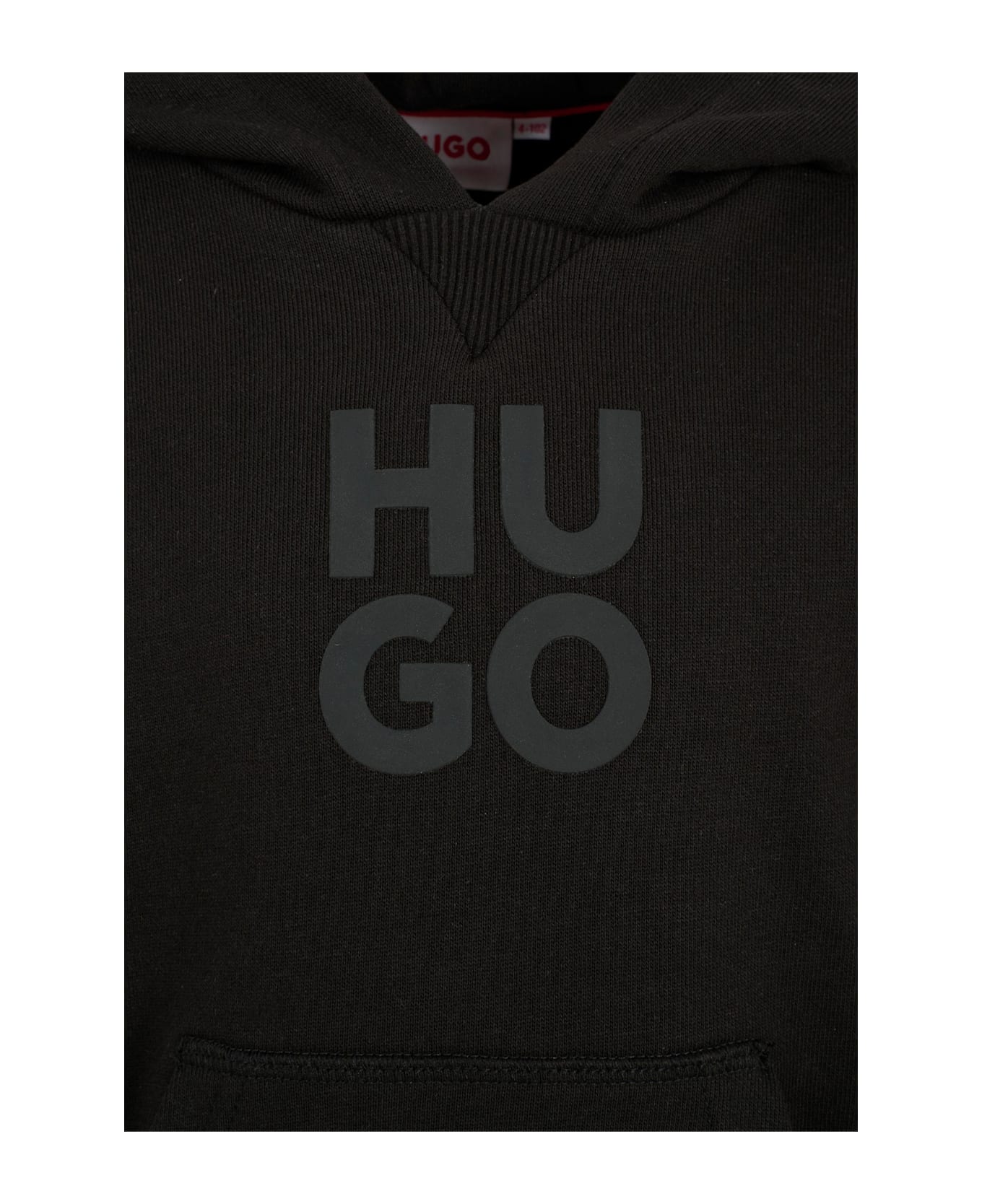 Hugo Boss Black Sweatshirt For Boy With Logo - Black