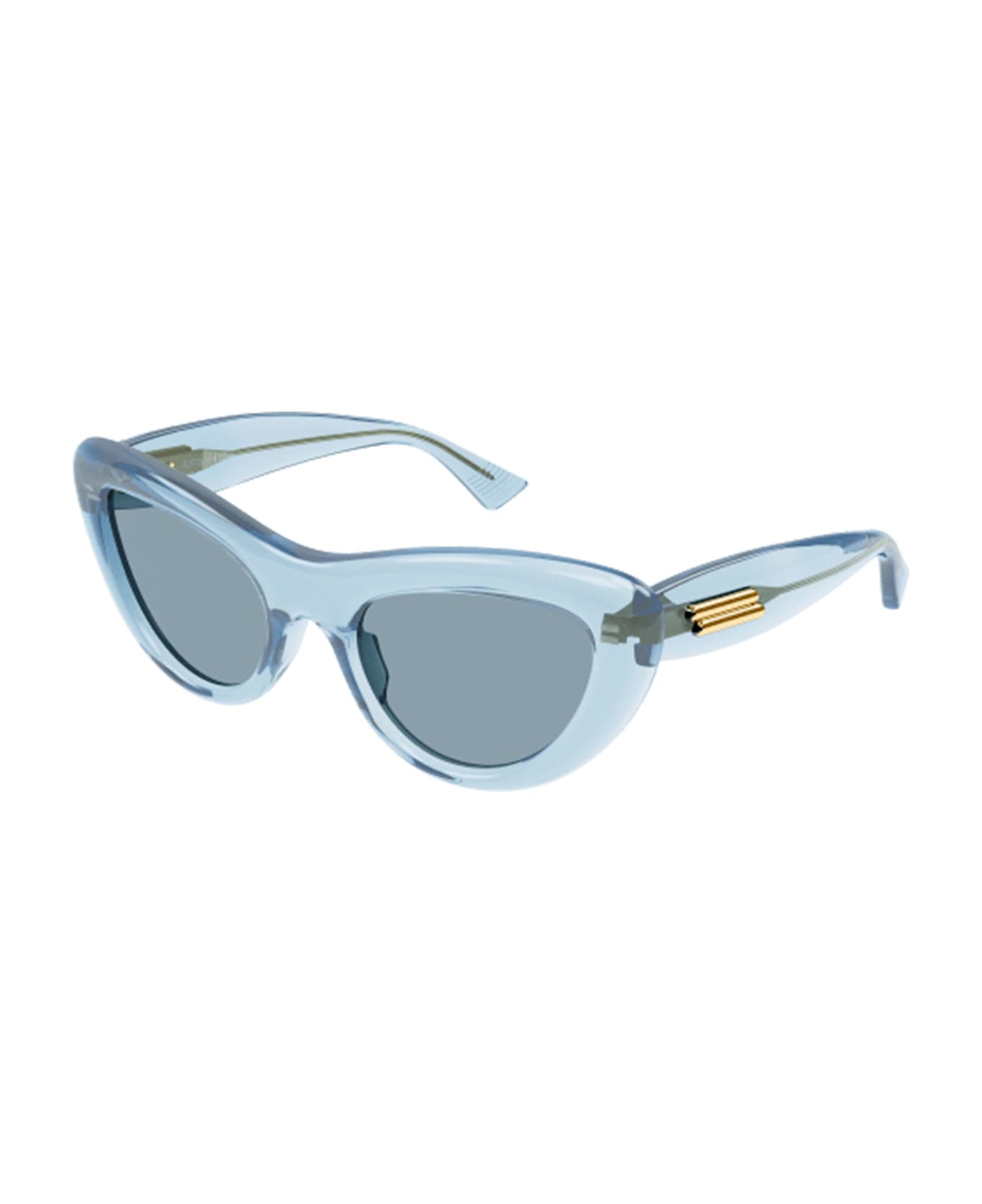 Bottega Veneta Eyewear Bv1282s-003 - Light Blue Sunglasses - Havana
