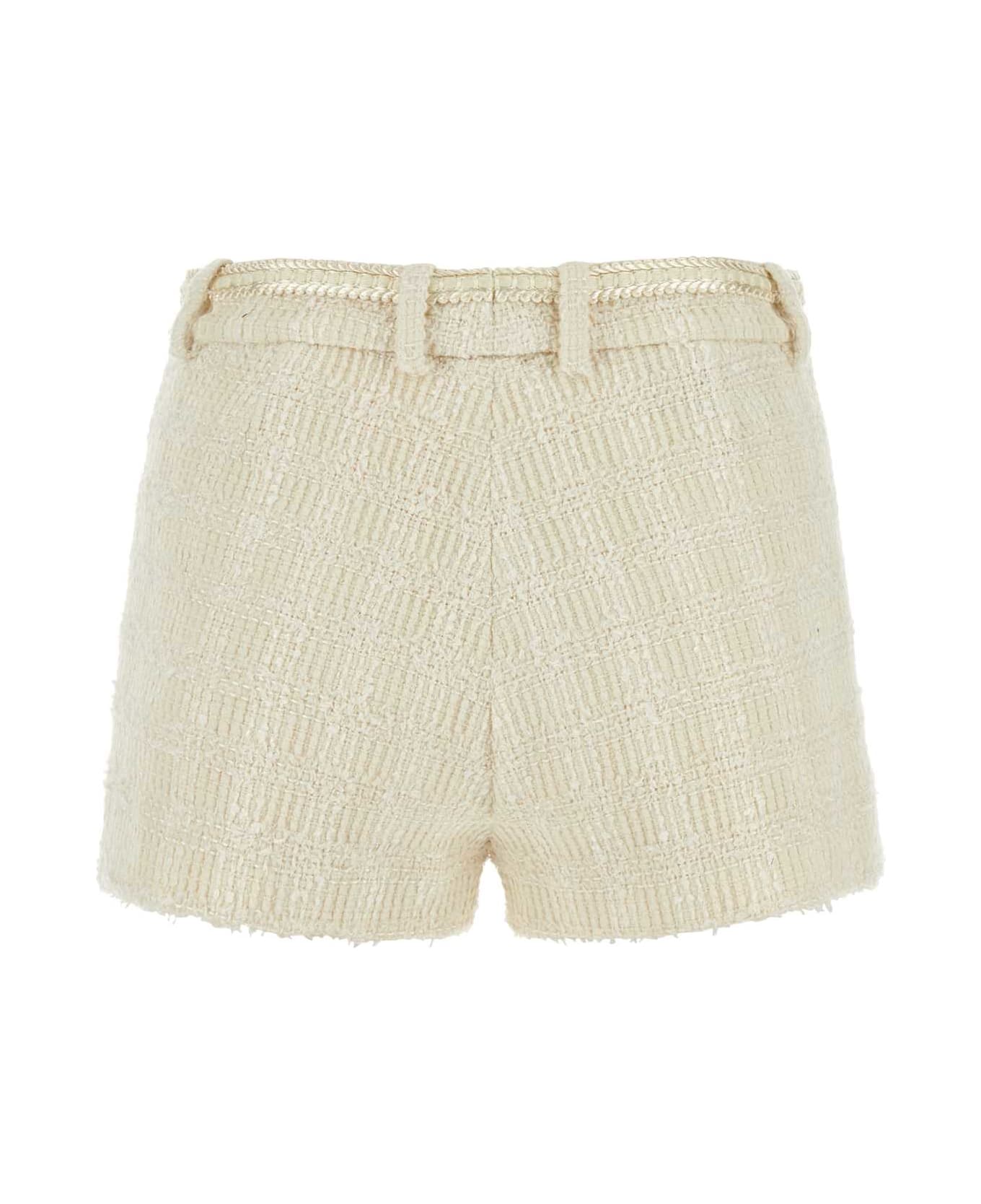 Gucci Ivory Tweed Shorts - IVORY ショートパンツ