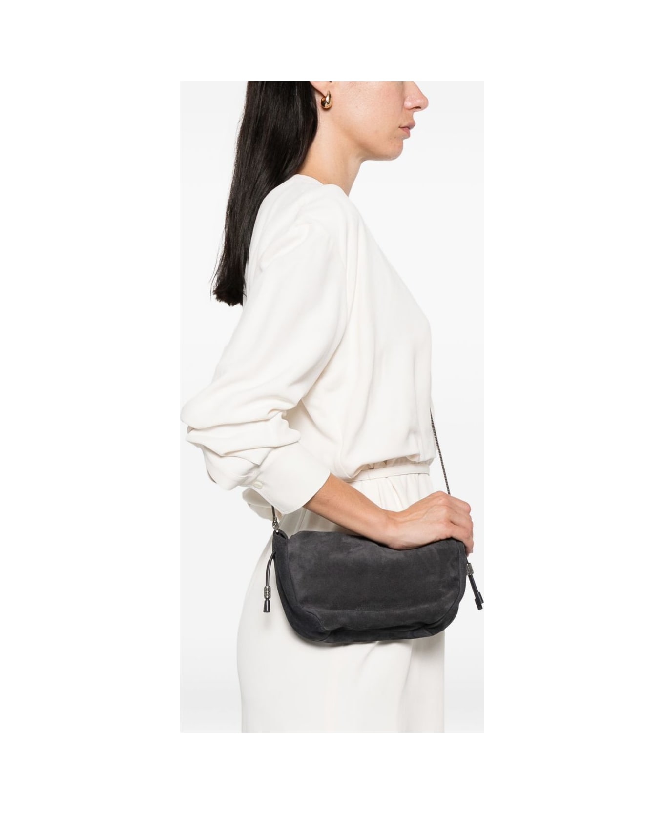 Brunello Cucinelli Bucket Mellow Mini Crossbody Bag - Brown