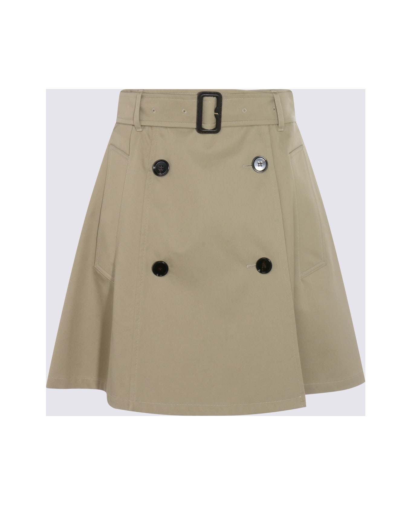 Burberry Beige Cotton Mini Skirt - QUILL