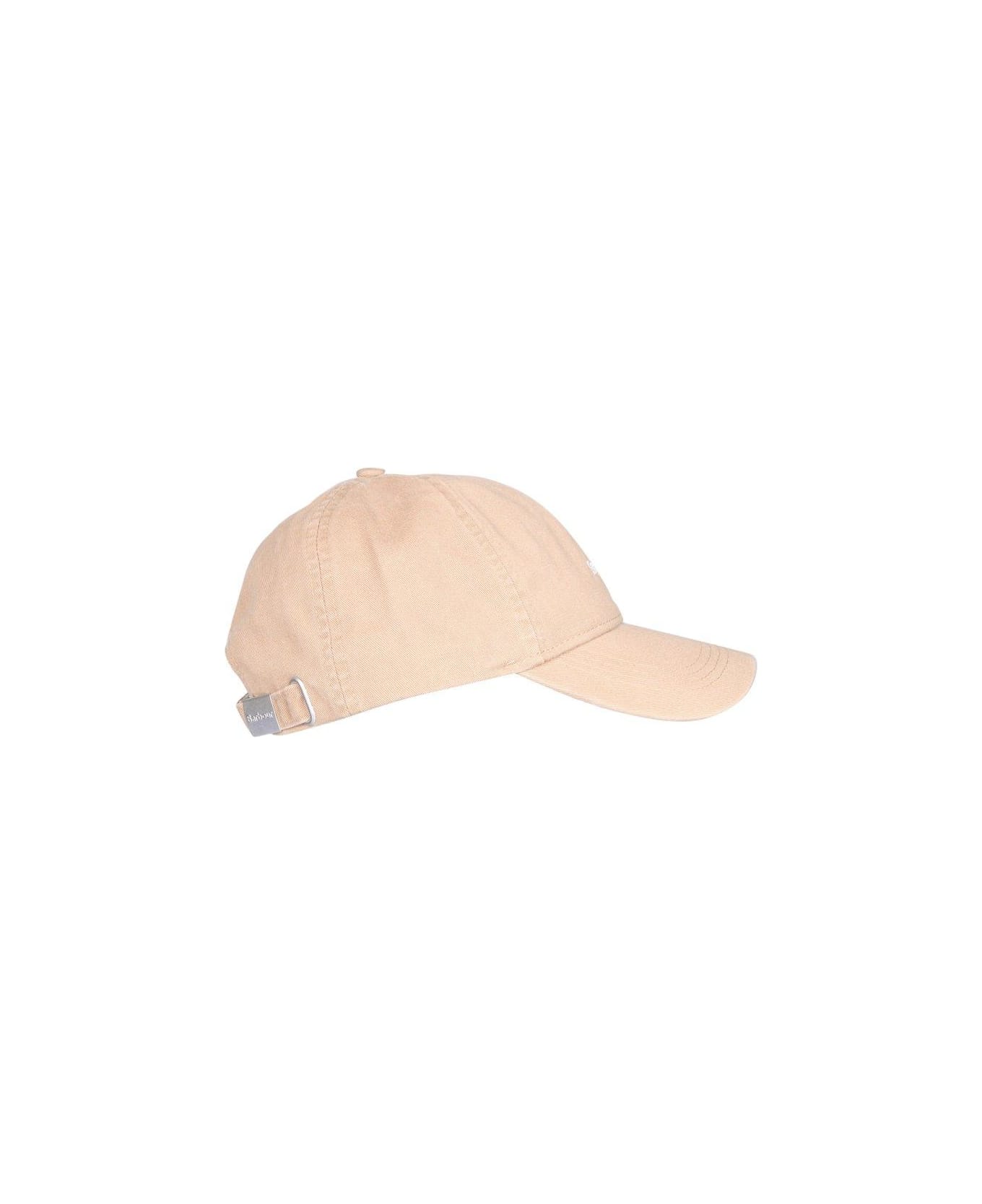 Barbour Logo Embroidered Baseball Cap - Stone