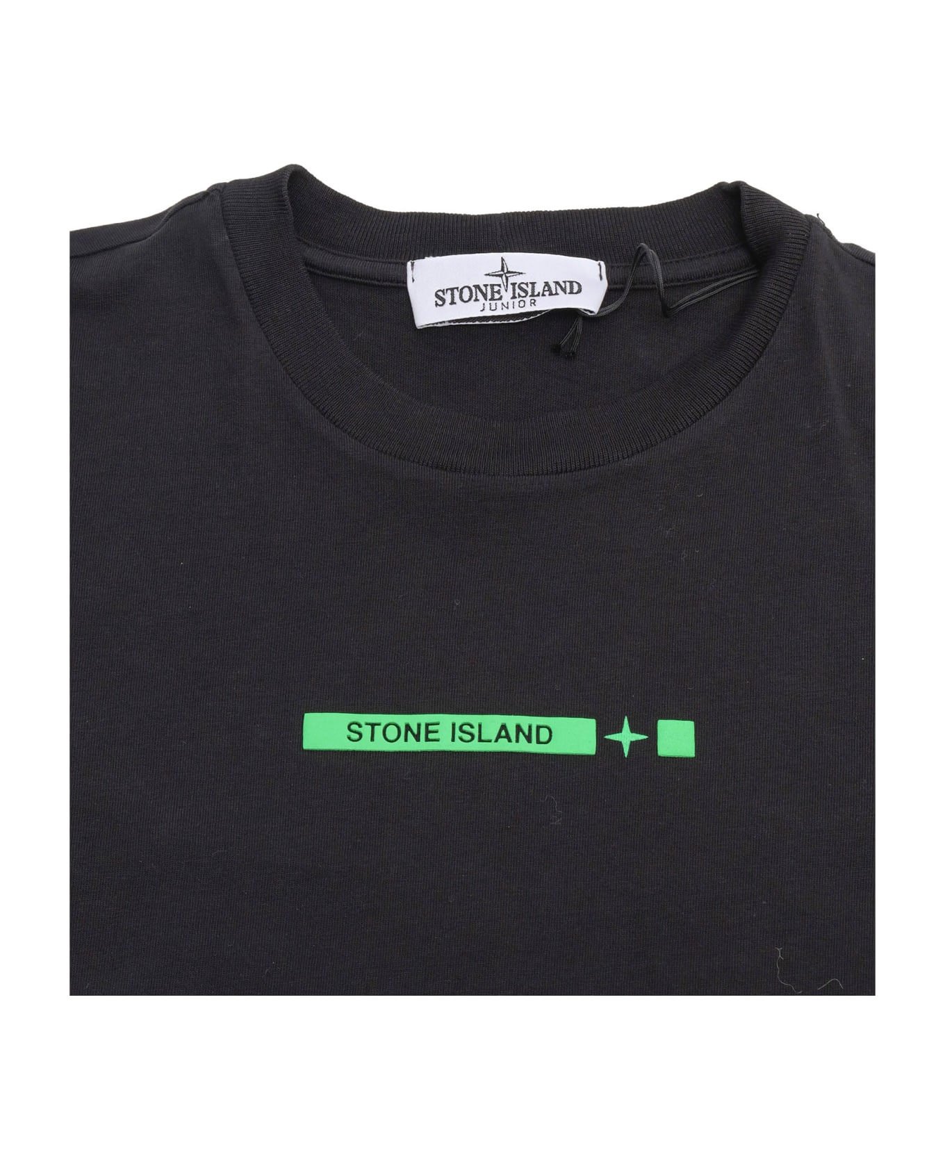 Stone Island Logo T-shirt - BLACK