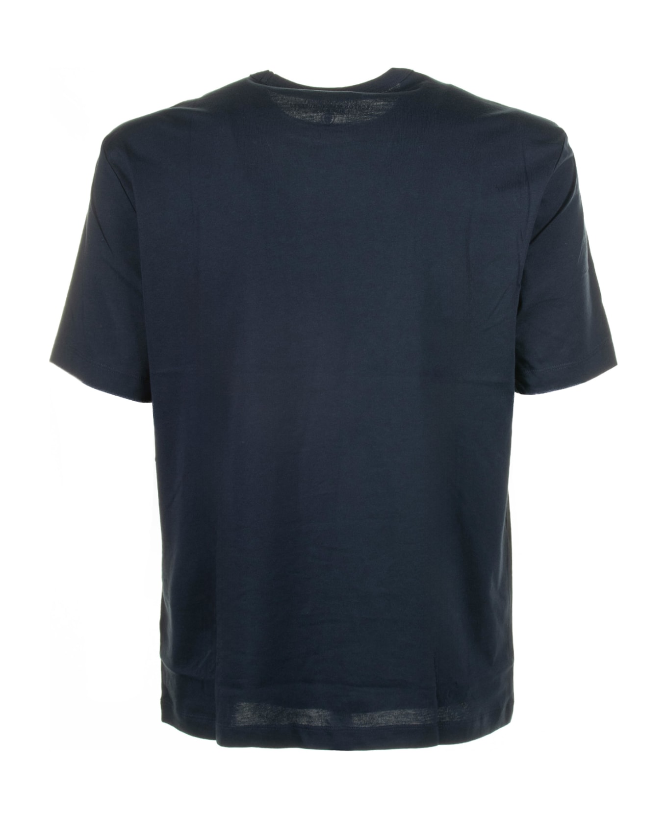 Blauer Blue Crew Neck T-shirt In Cotton - Blu