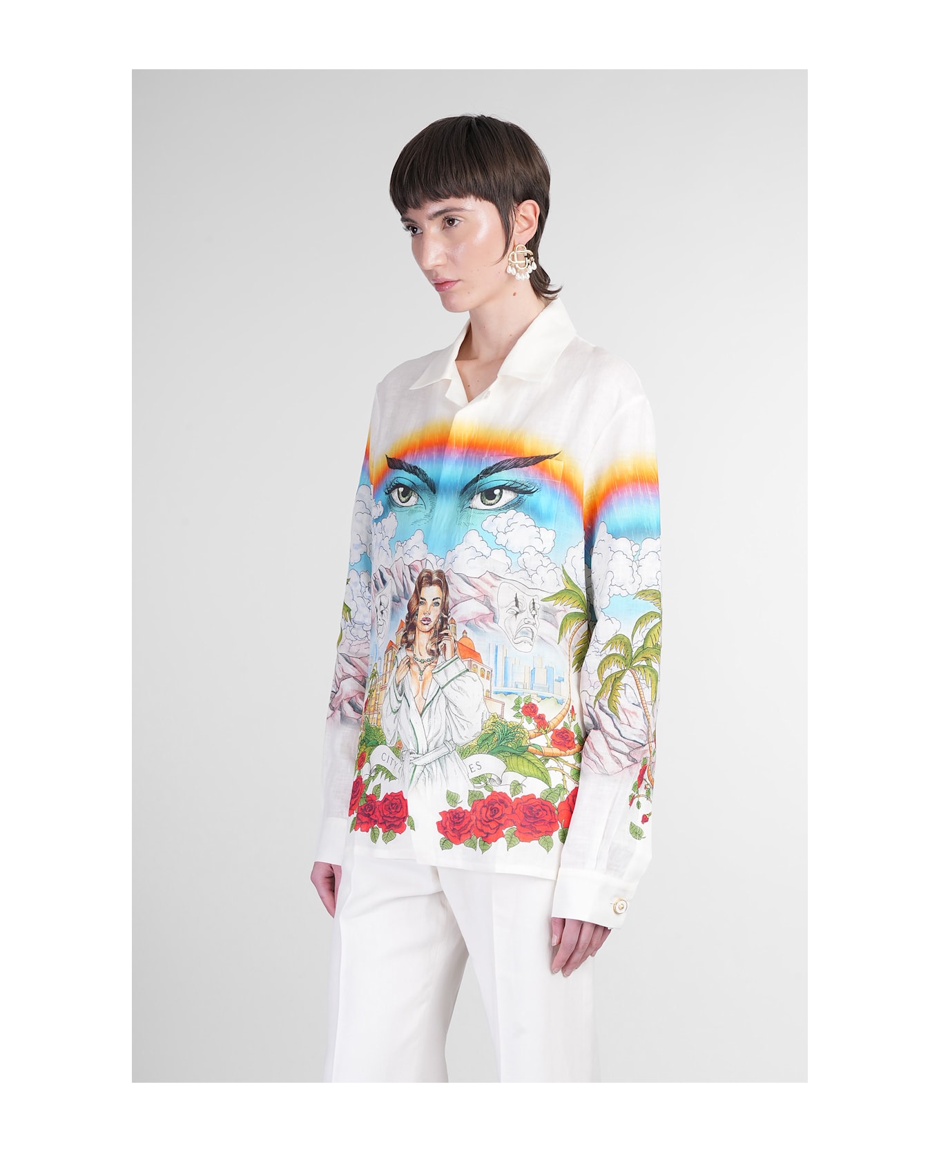 Casablanca Shirt In Multicolor Silk - multicolor