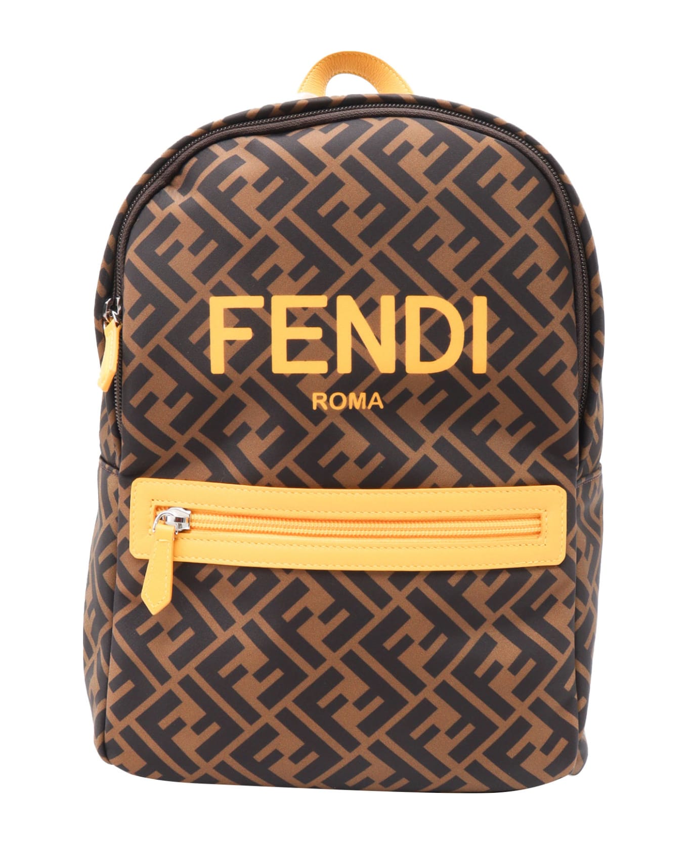 Fendi Ff Baby Backpack - BROWN