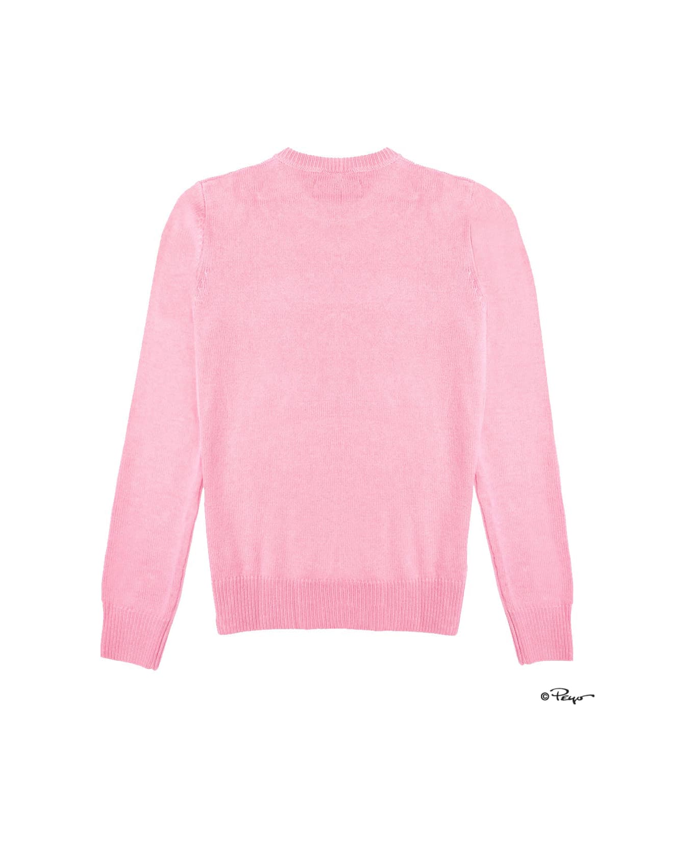 MC2 Saint Barth Woman Pink Sweater I Hate Mountains Smurfette | ©peyo Special Edition - PINK