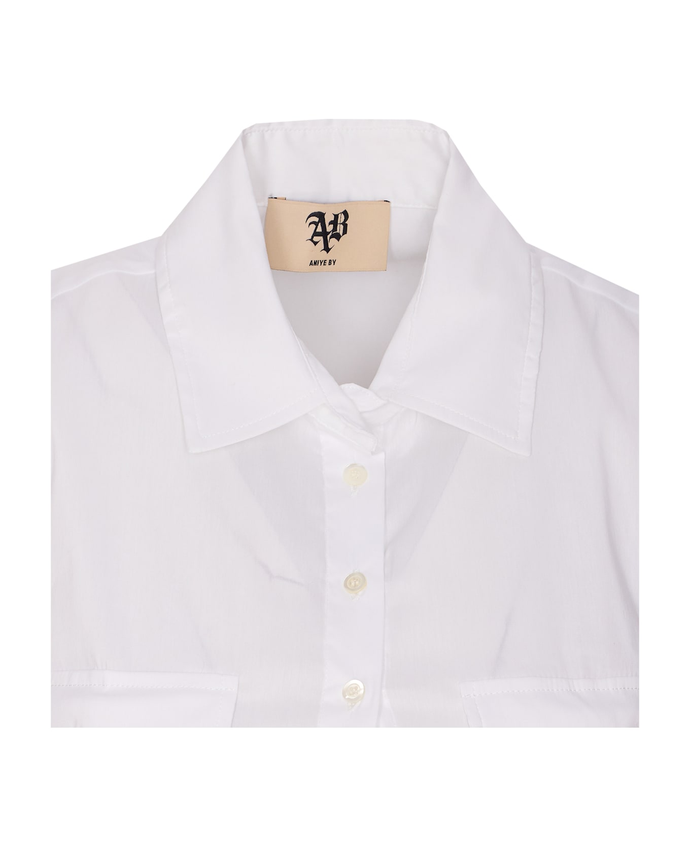 aniye by Alpha Crop Top - White
