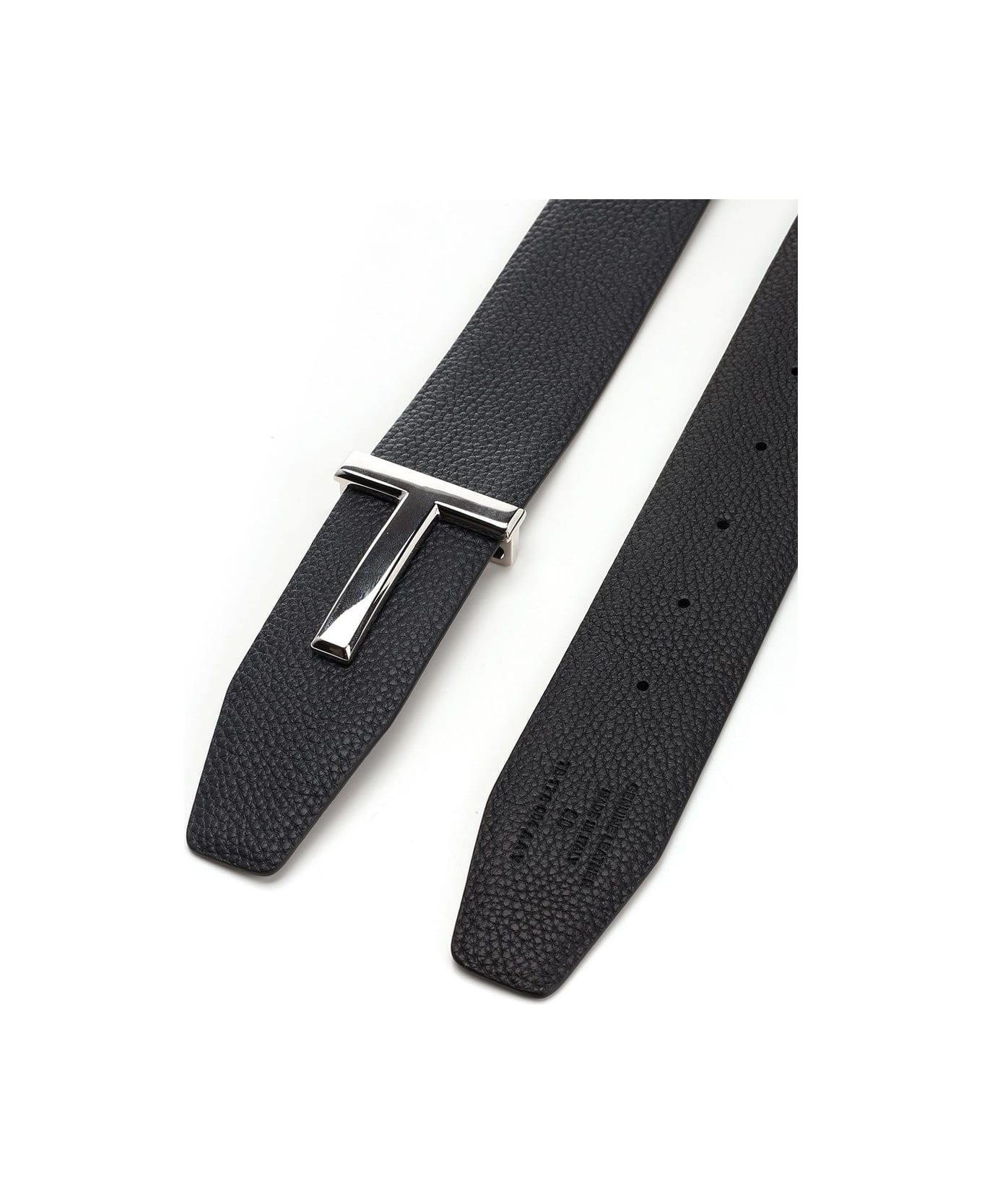 Tom Ford Reversible Blue/black 
t-icon
 Belt - DARK NAVY+BLACK
