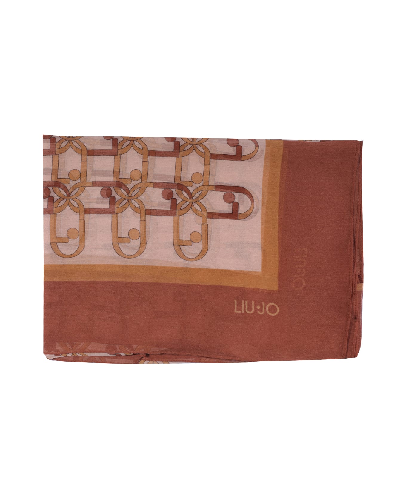 Foulard Liu Jo Marrone 100% Poliestere - Accessorio Moda Donna, Stile Elegante - Foto 11