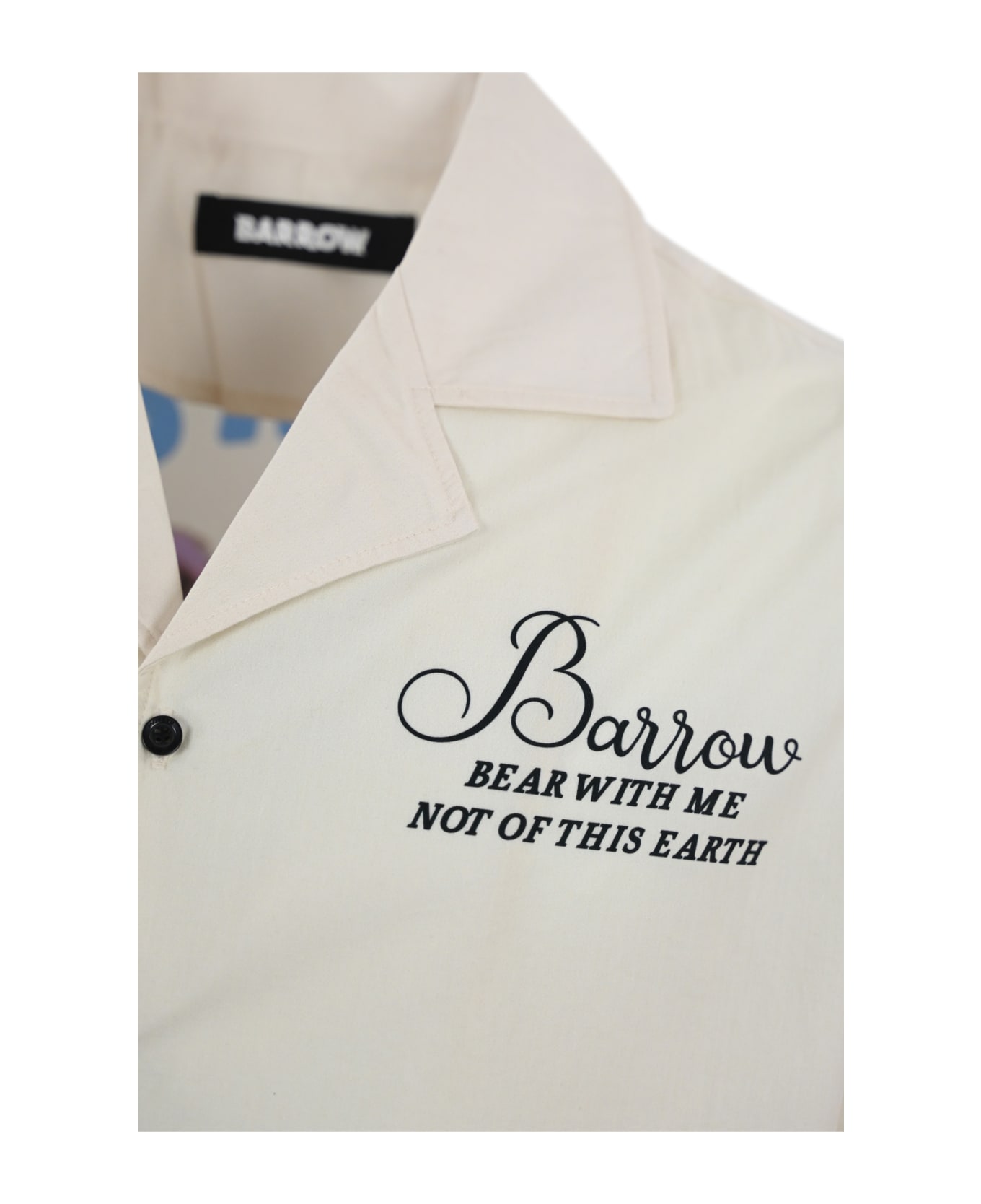 Barrow Poplin Shirt With Prints - Turtledove