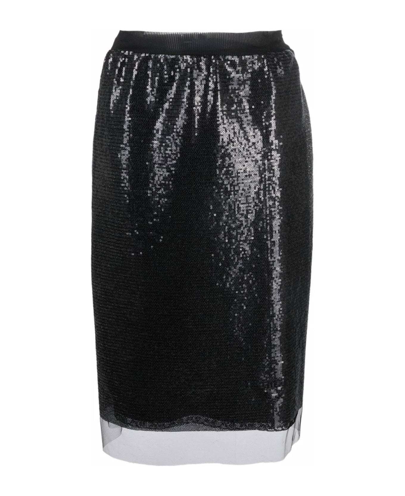Prada Micropaillette Skirt - Black