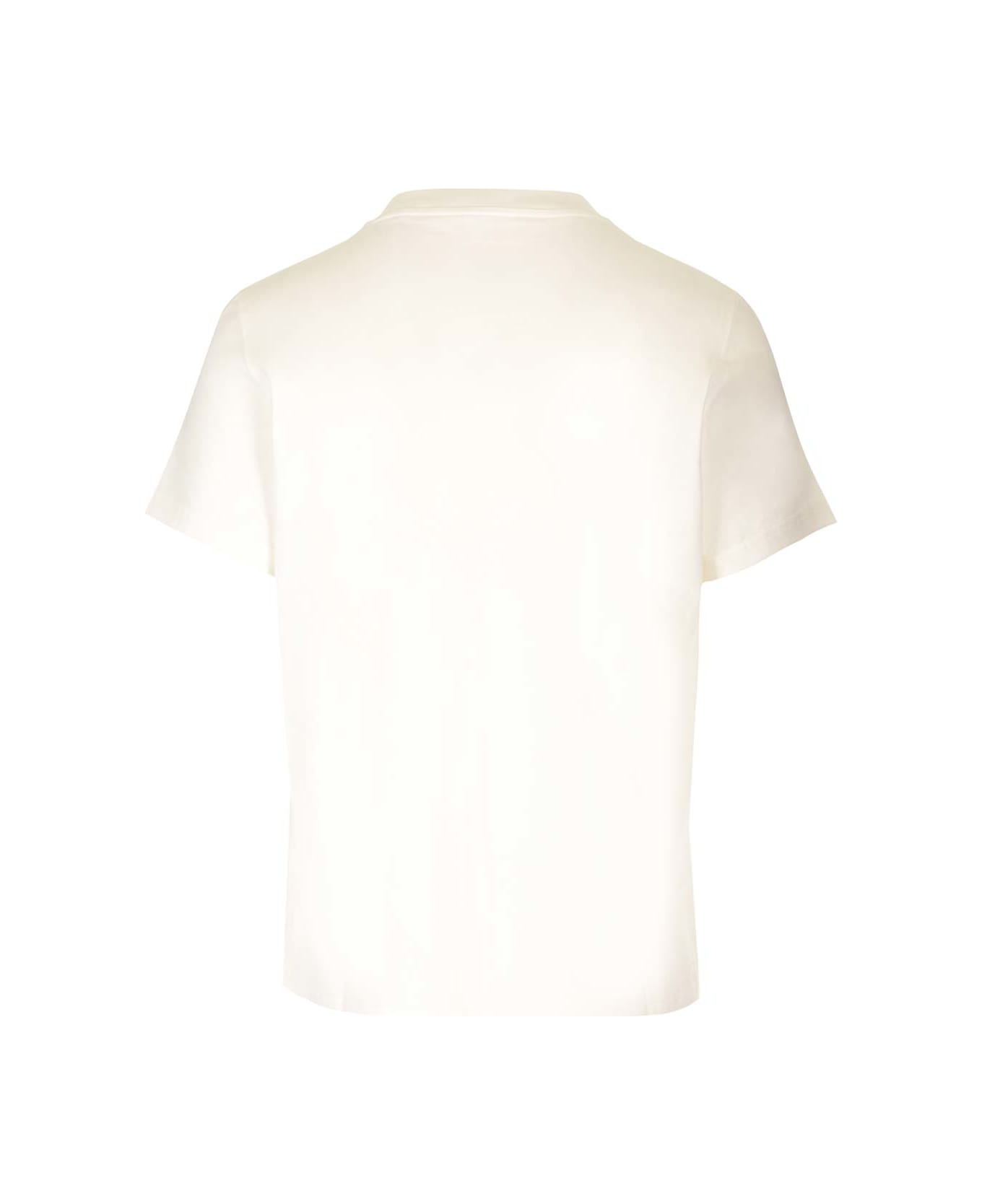 Courrèges Straight Fit T-shirt - Heritage White