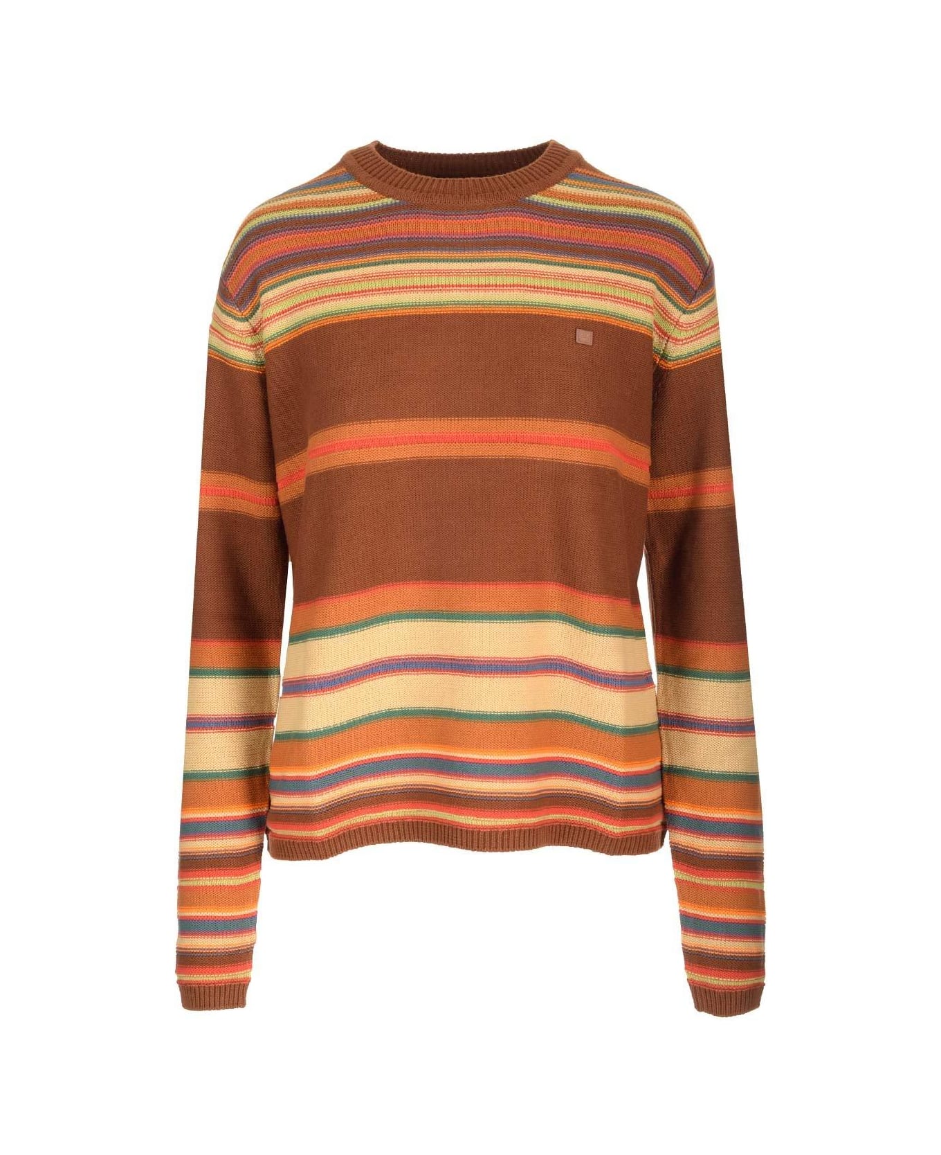 Acne Studios Striped Crewneck Sweater - Brown name:475