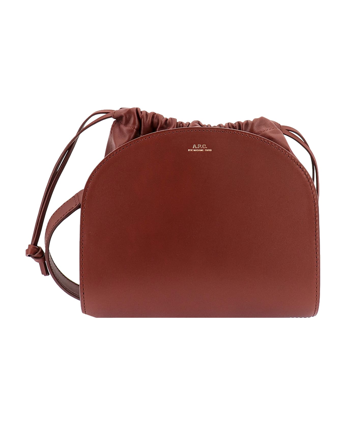 A.P.C. Demi Lune Shoulder Bag - Brown