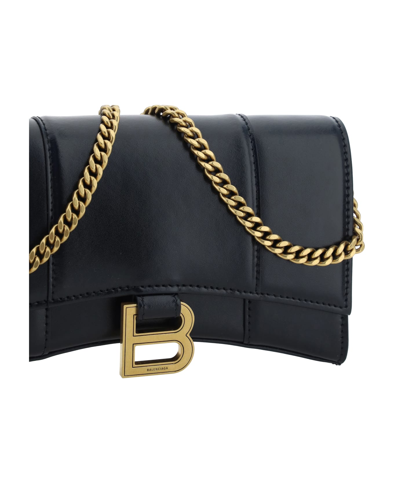 Balenciaga Hourglass Chain Wallet - Black 財布