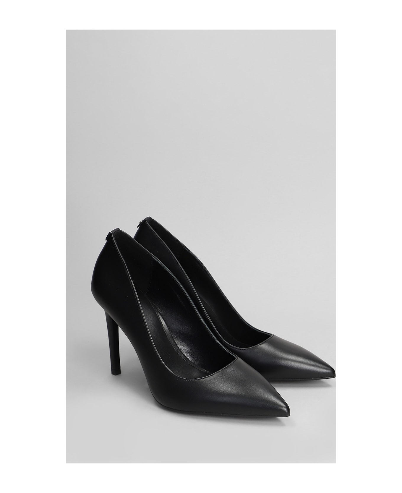 Michael Kors Alina Flex High Pump Pumps In Black Leather - black