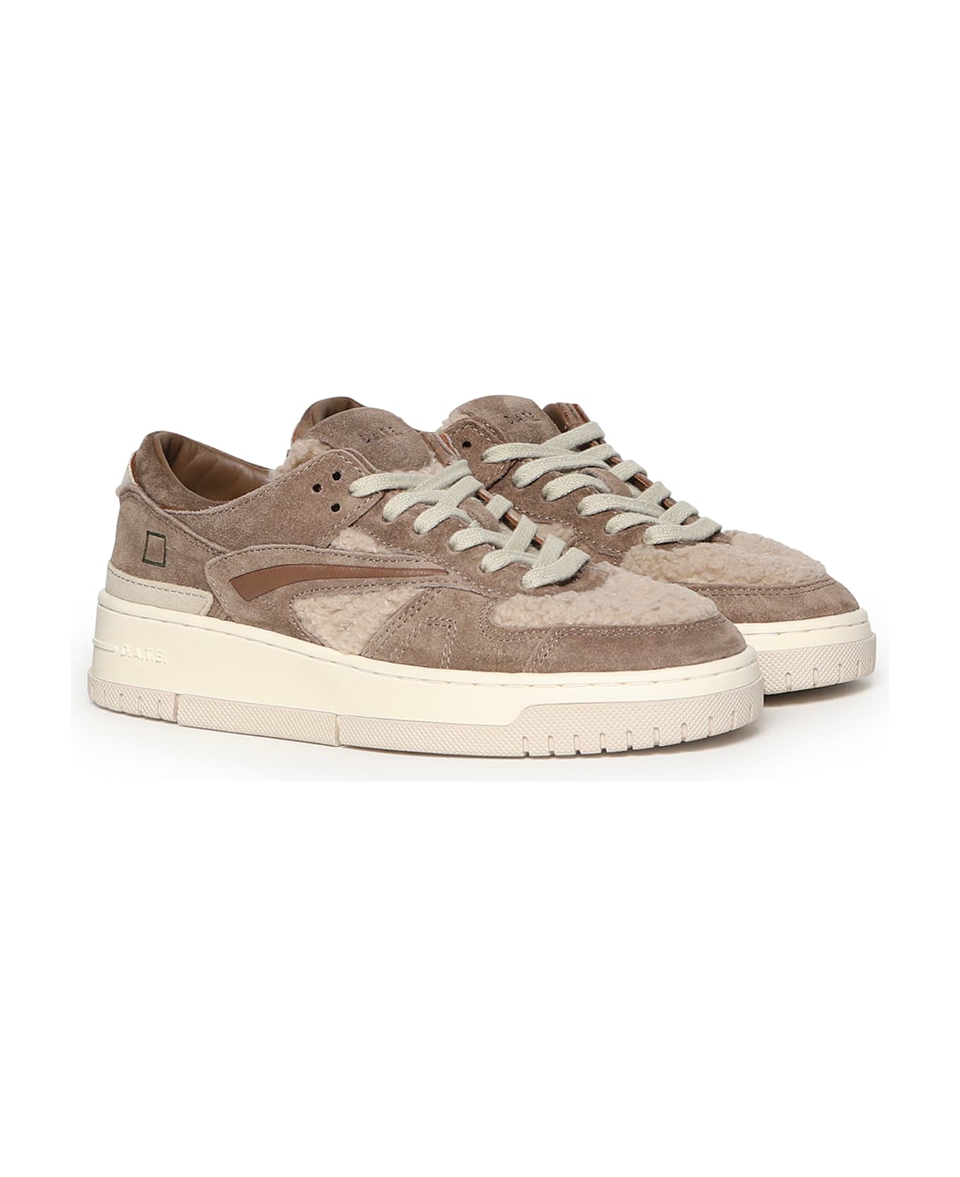 D.A.T.E. Torneo Teddy Sneakers - Beige