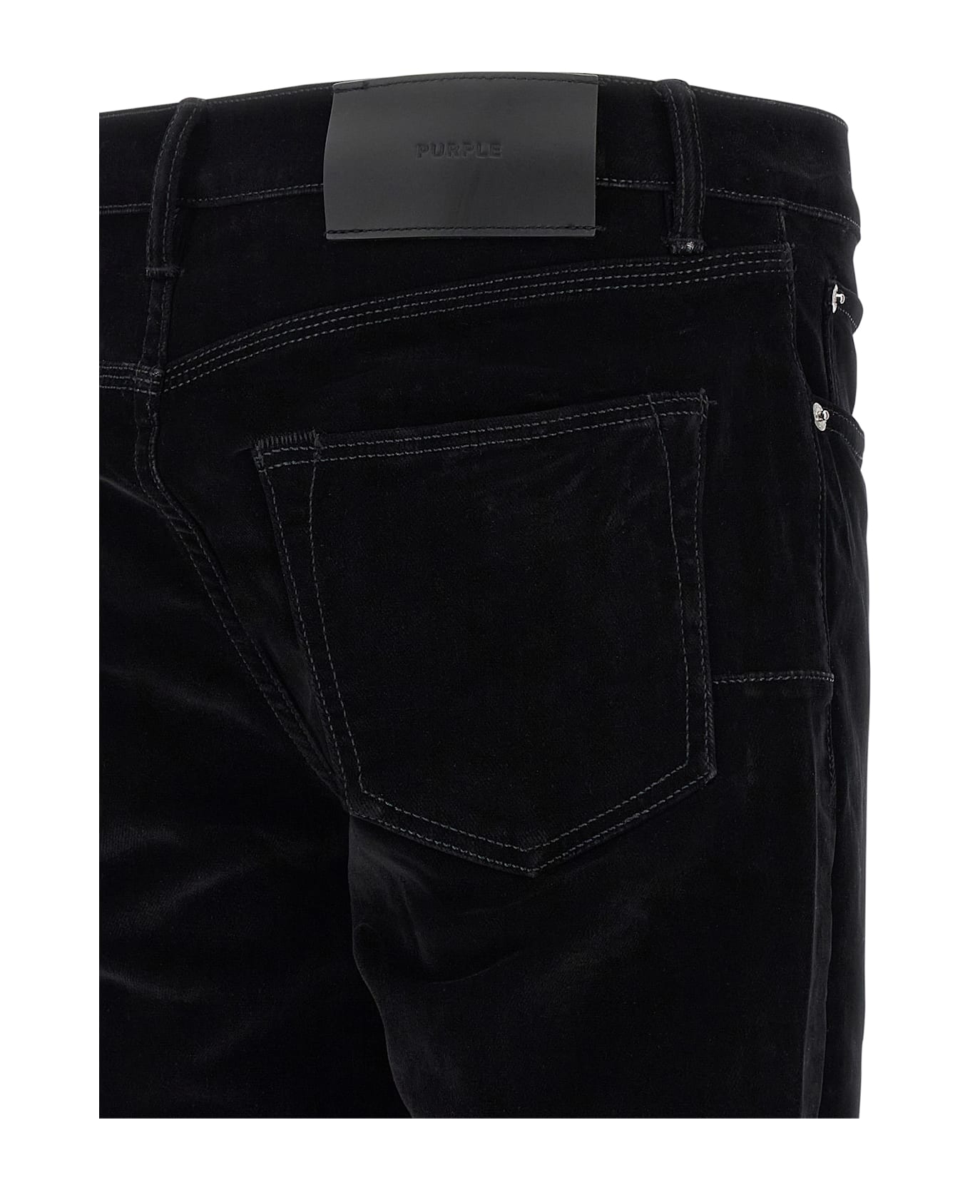 Purple Brand 
p004 Flare Flock Dipped
 Jeans - Black  