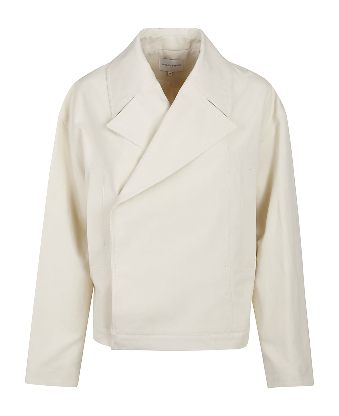 Loulou Studio Coen Short Spring Jacket - Beige