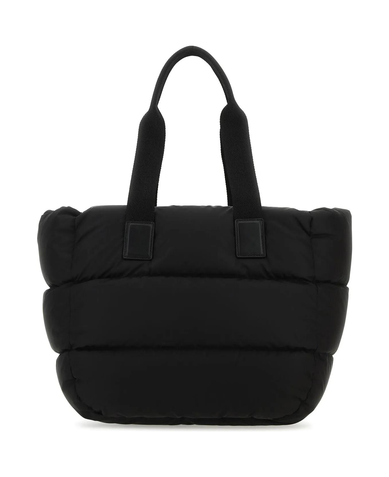 Moncler Black Nylon Caradoc Shopping Bag - Nero