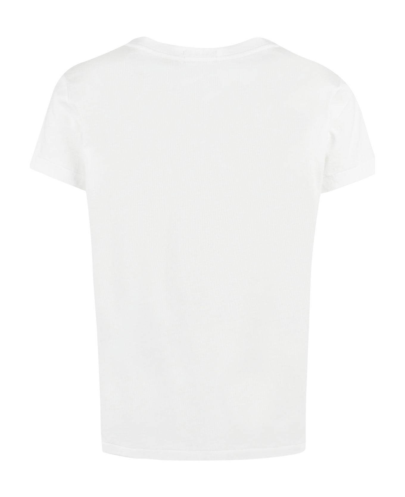 Polo Ralph Lauren Logo Cotton T-shirt - White Tシャツ