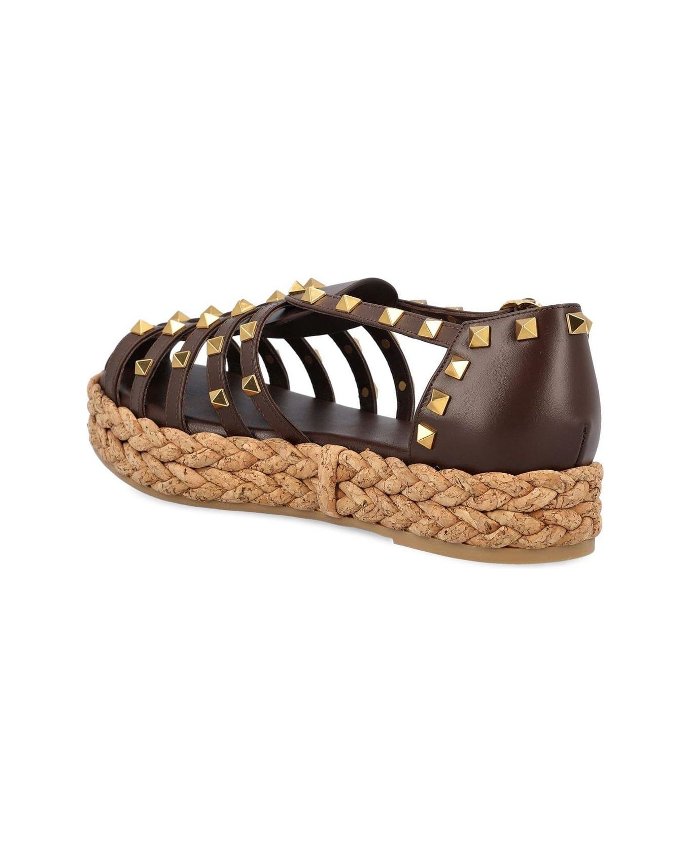 Garavani Rockstud Buckle Detailed Flat Shoes - Thumbnail 4