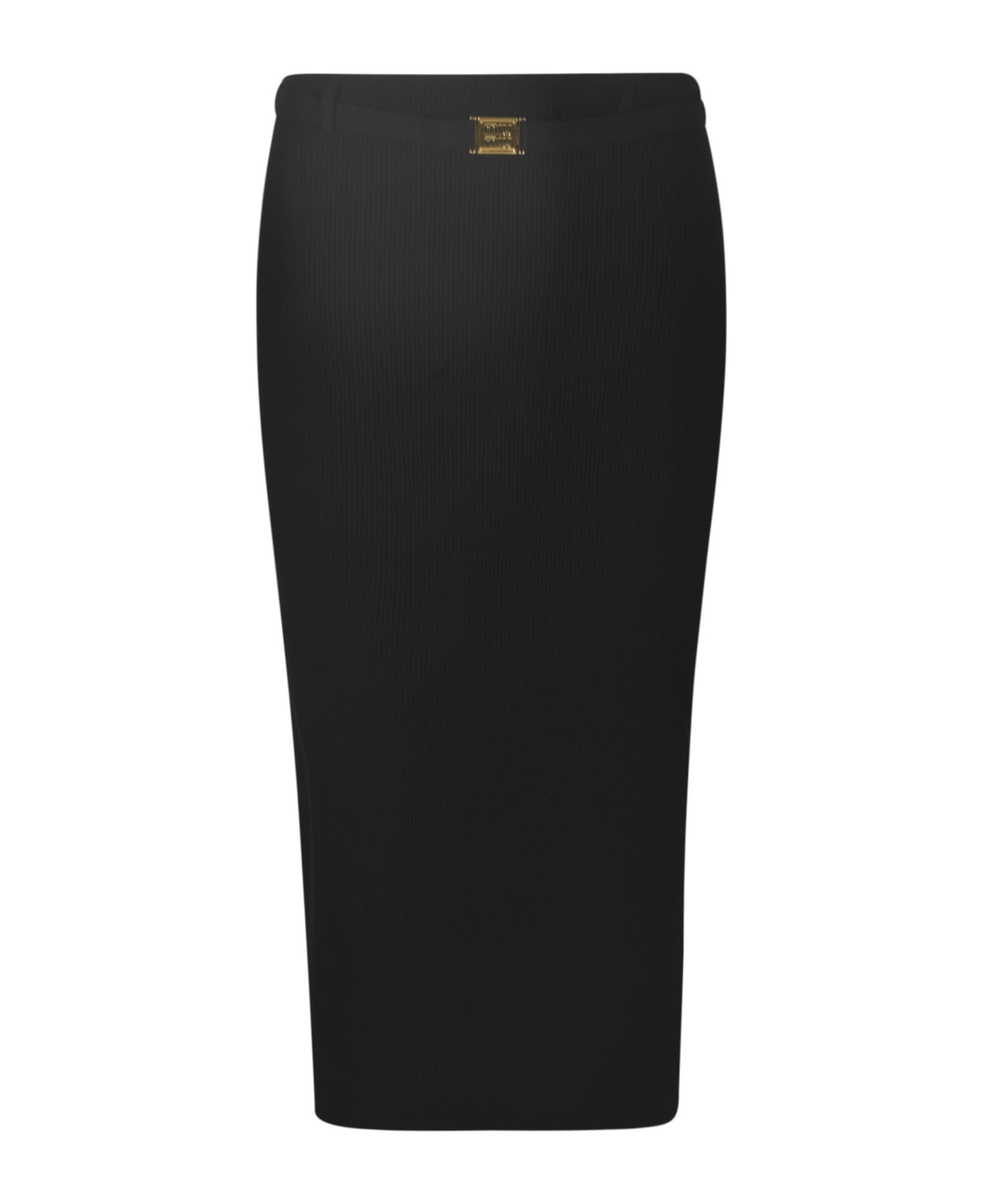 Miu Miu Ribbed Skirt - Black スカート
