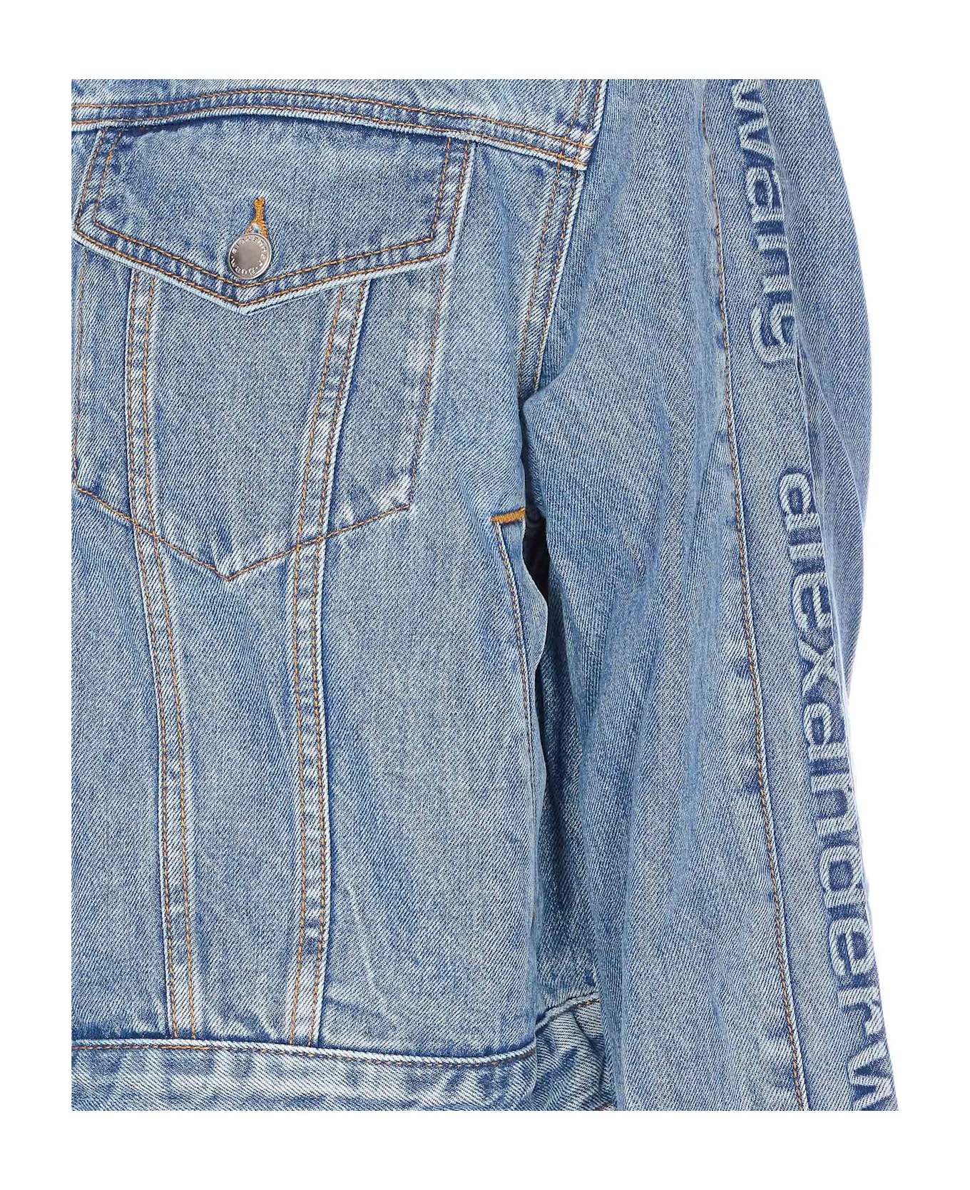 Alexander Wang Denim Track Jacket - Blue