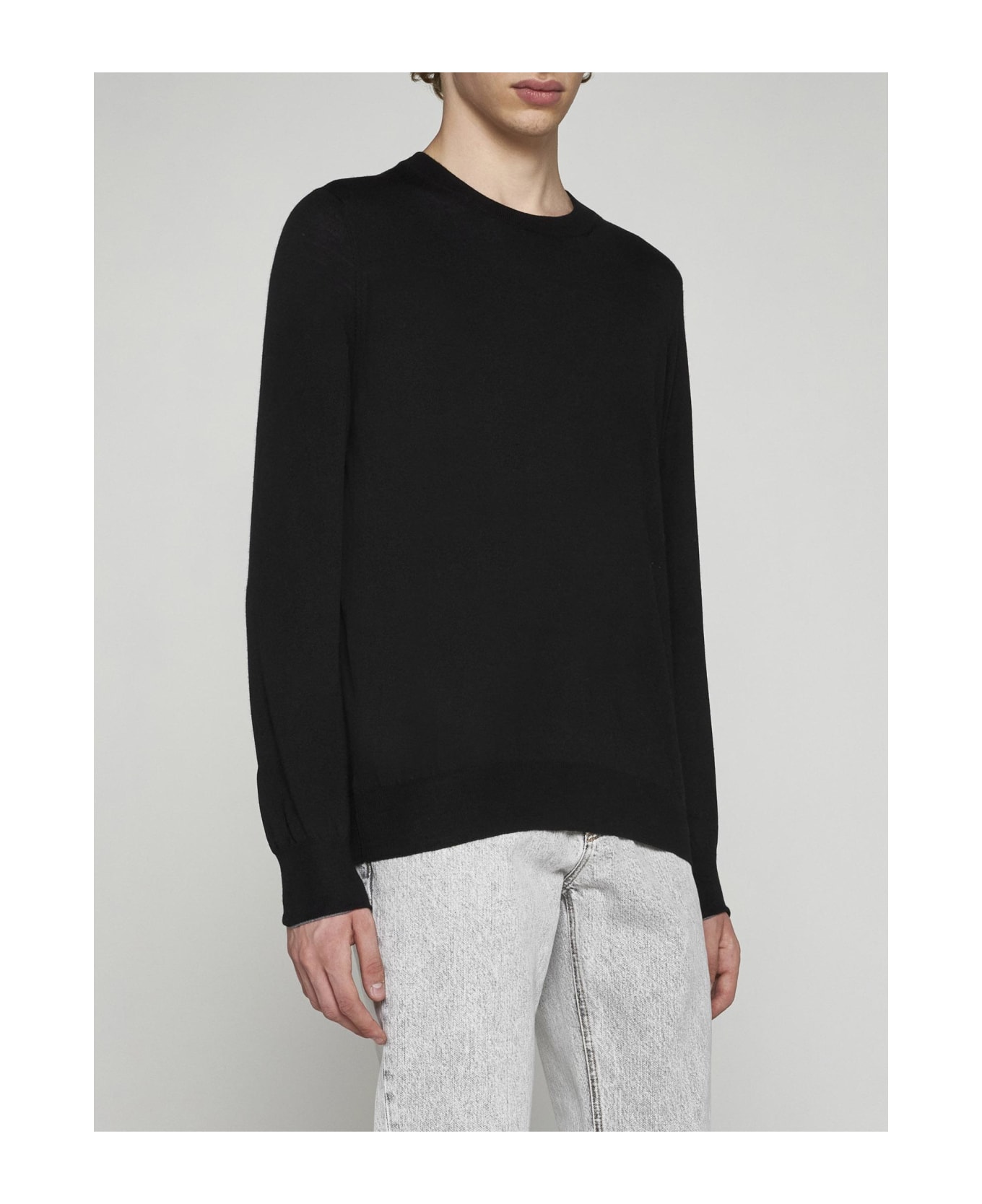 Brunello Cucinelli Wool And Cashmere Sweater - Black フリース