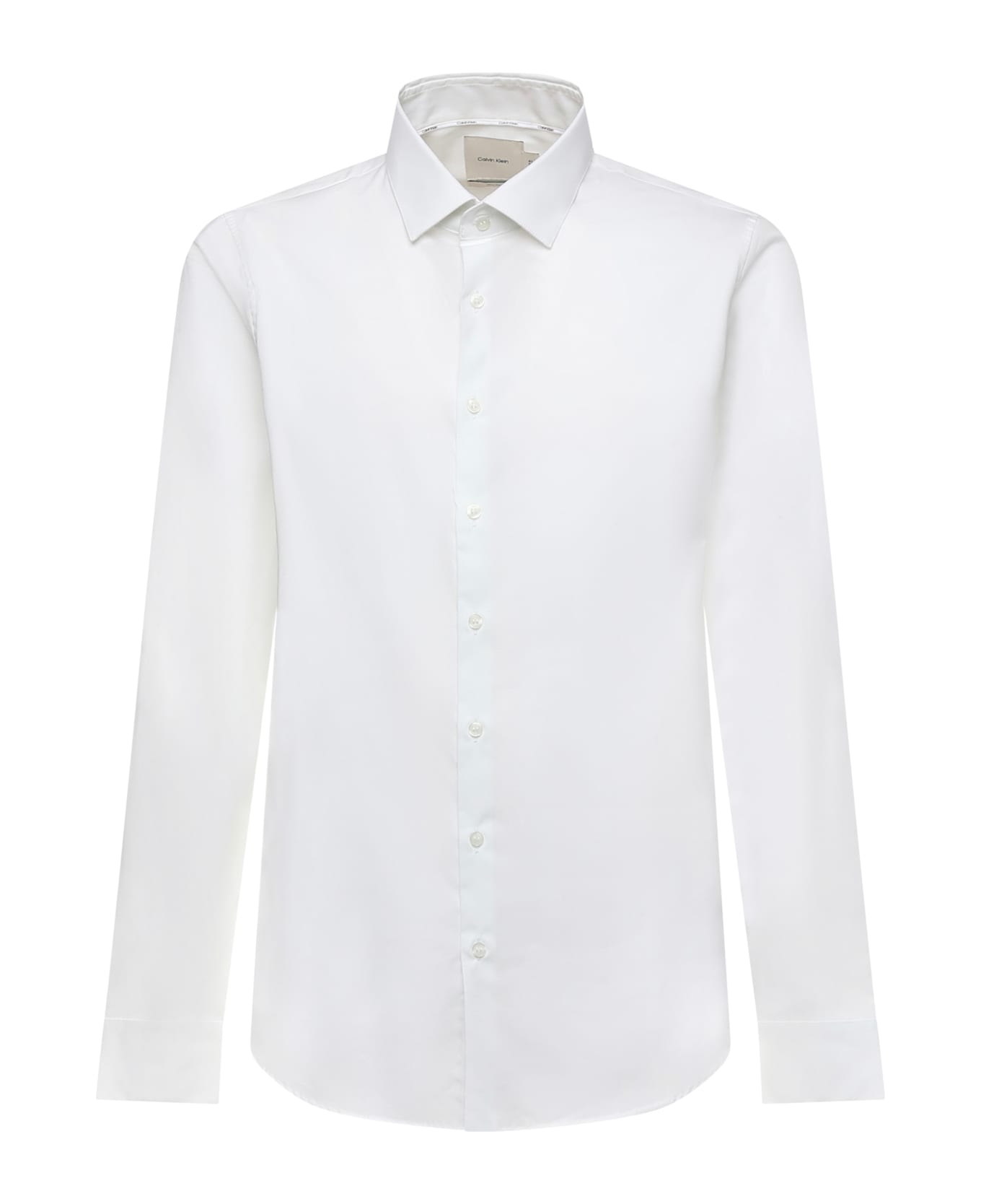 Calvin Klein Cotton Poplin Button-down Shirt - White