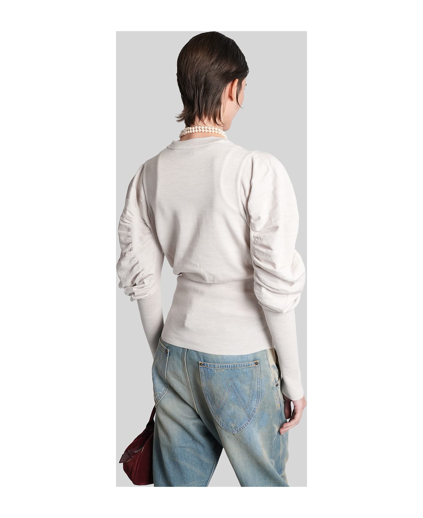 Vivienne Westwood Eli Cardigan In Grey Wool - grey