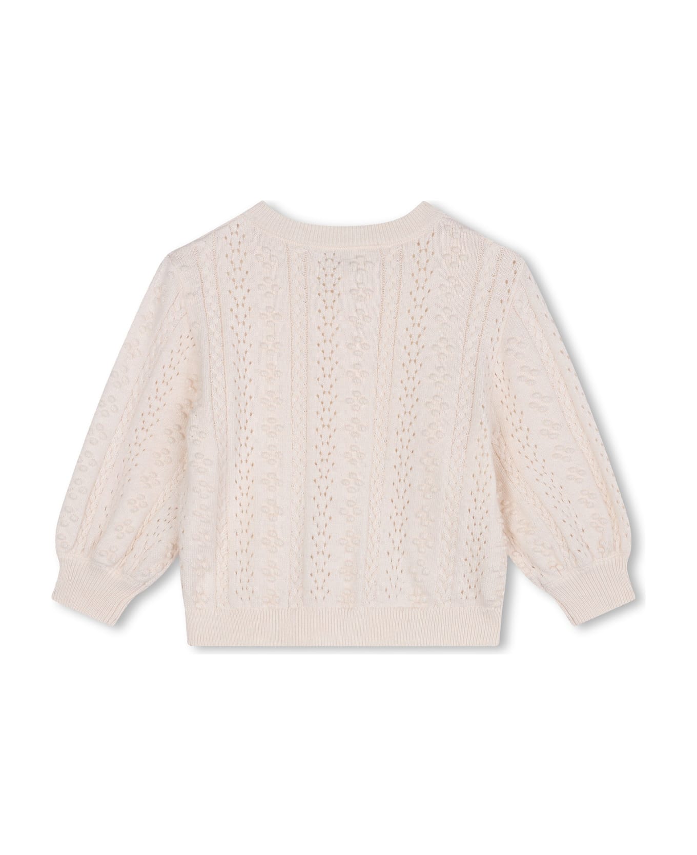 Chloé Cardigan With Logo - Beige