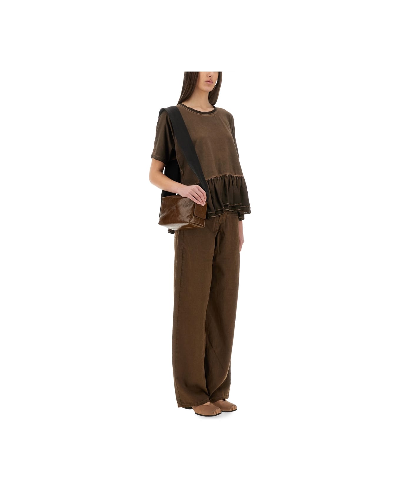 Uma Wang "wide-leg" Pants - BROWN