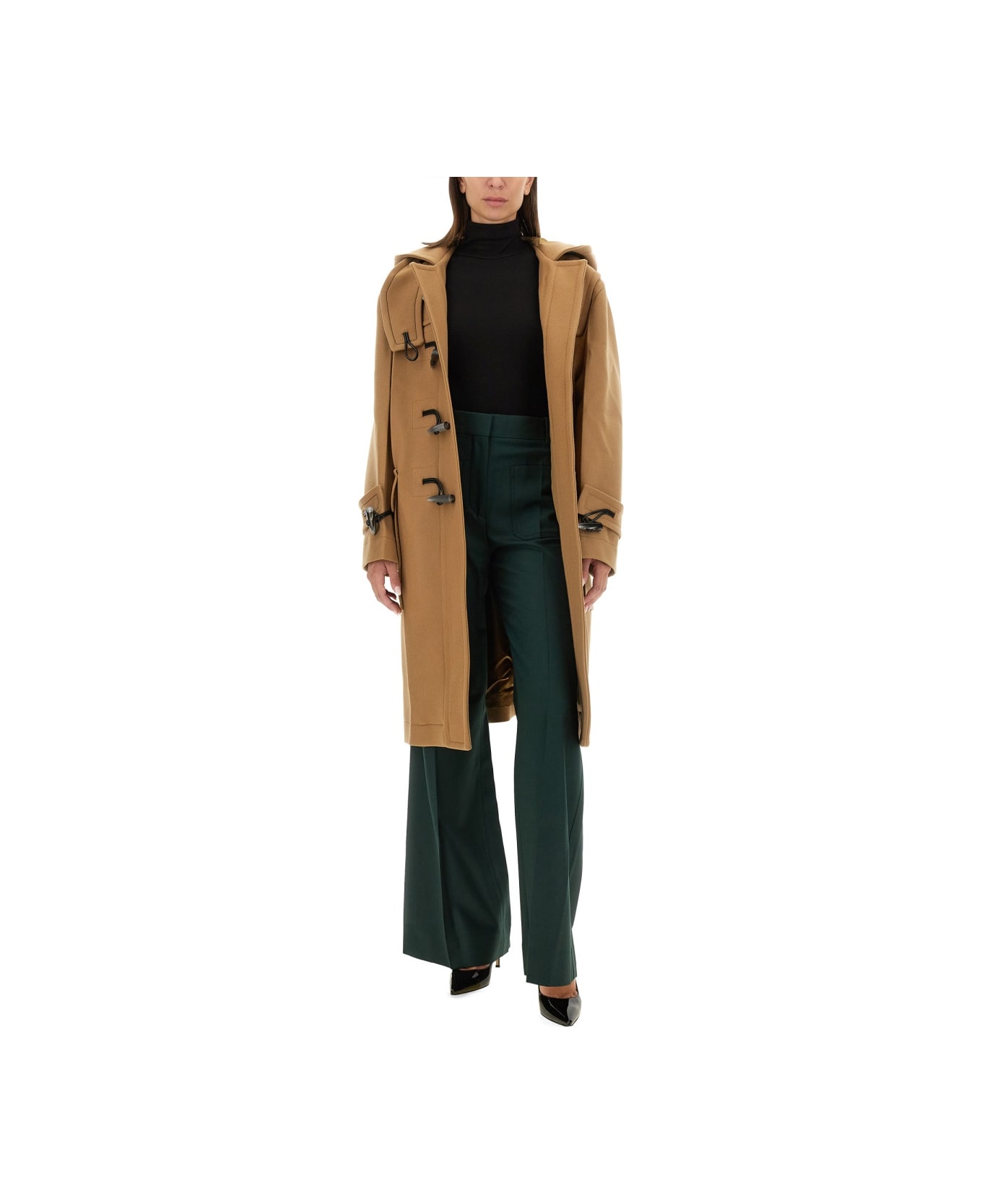 Victoria Beckham Oversize Coat - BEIGE