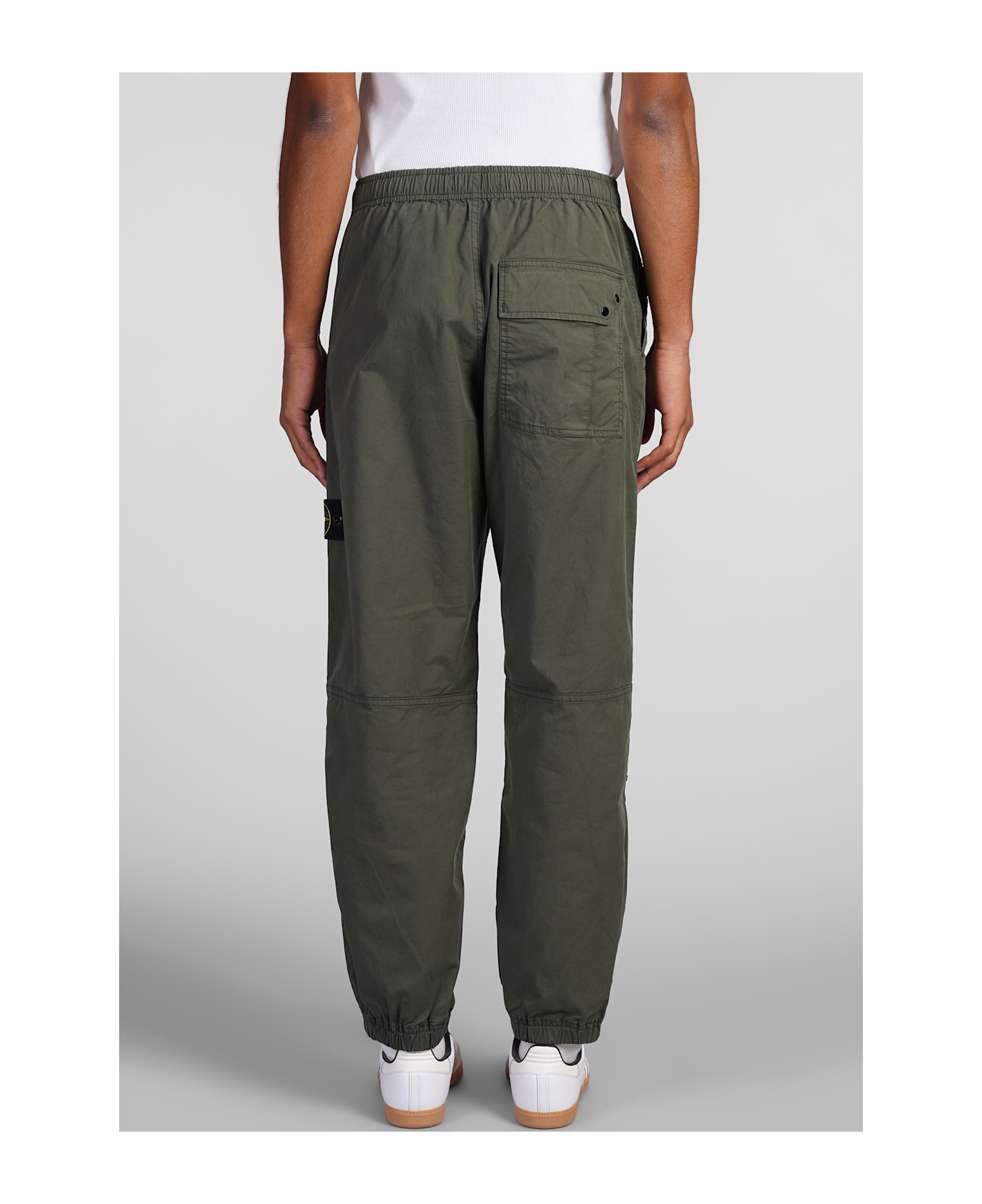 Stone Island Pants In Green Cotton - green